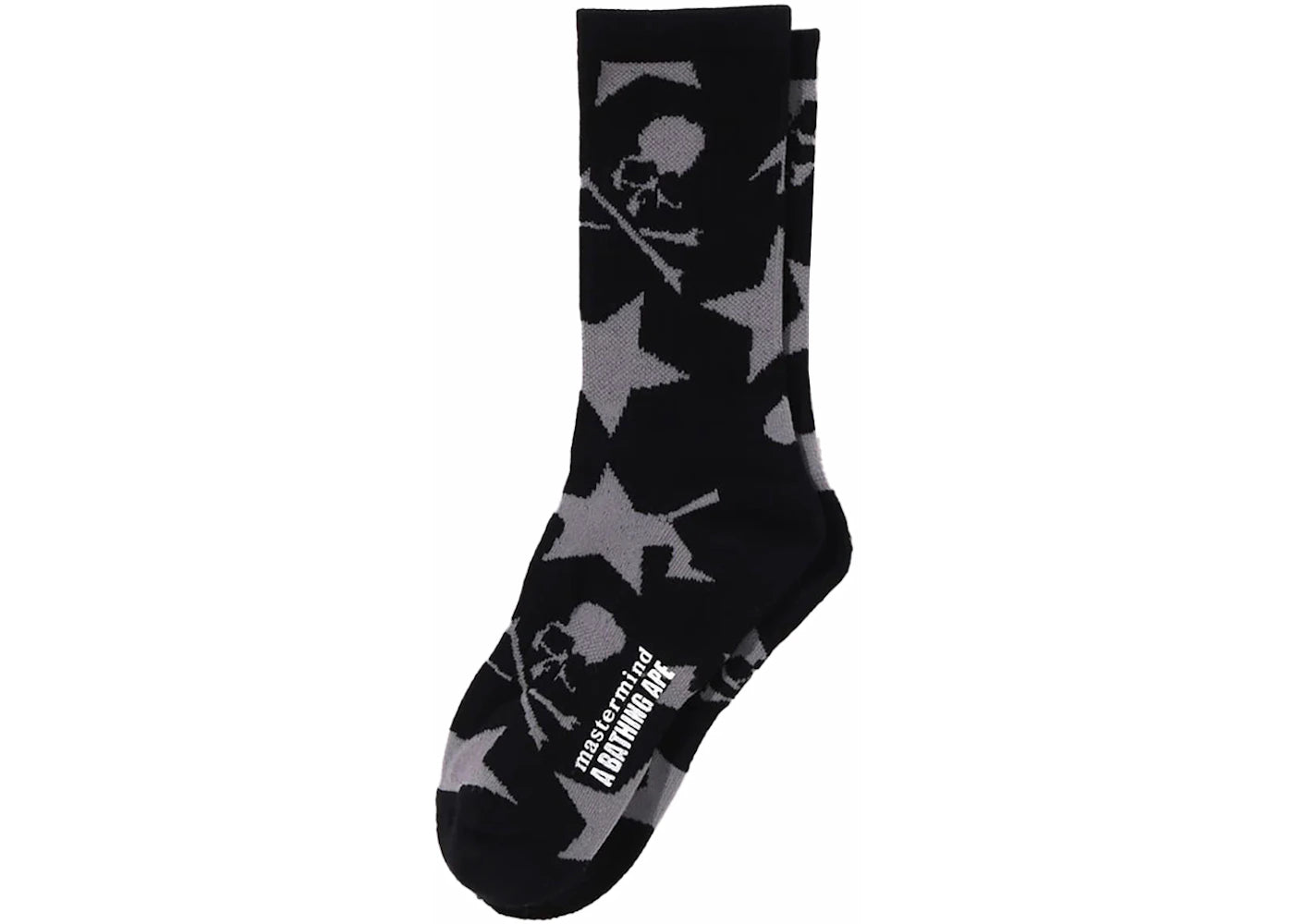 BAPE MM Bape Pattern Socks Black