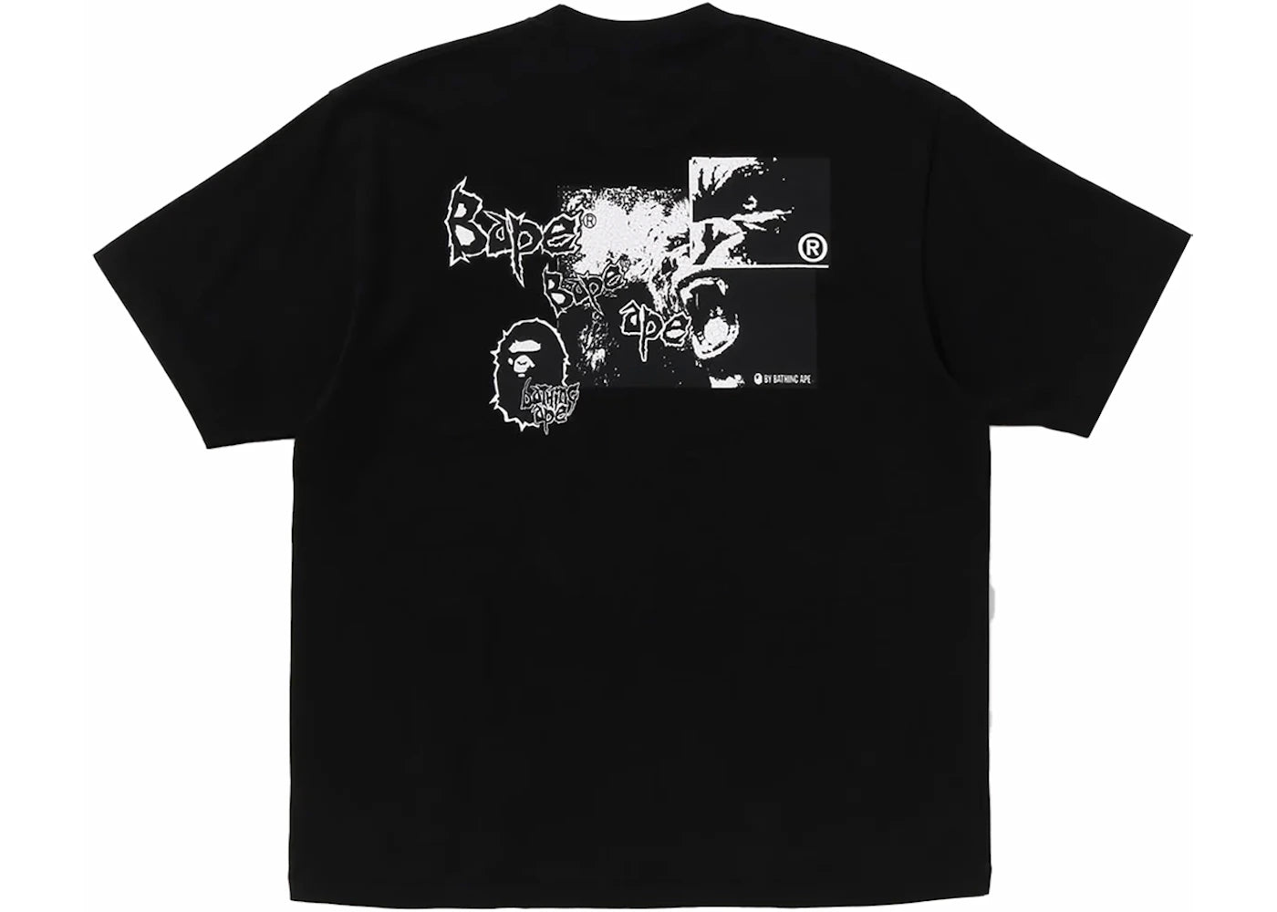 BAPE Mad Ape Graphic Logo Relaxed Fit Tee Black