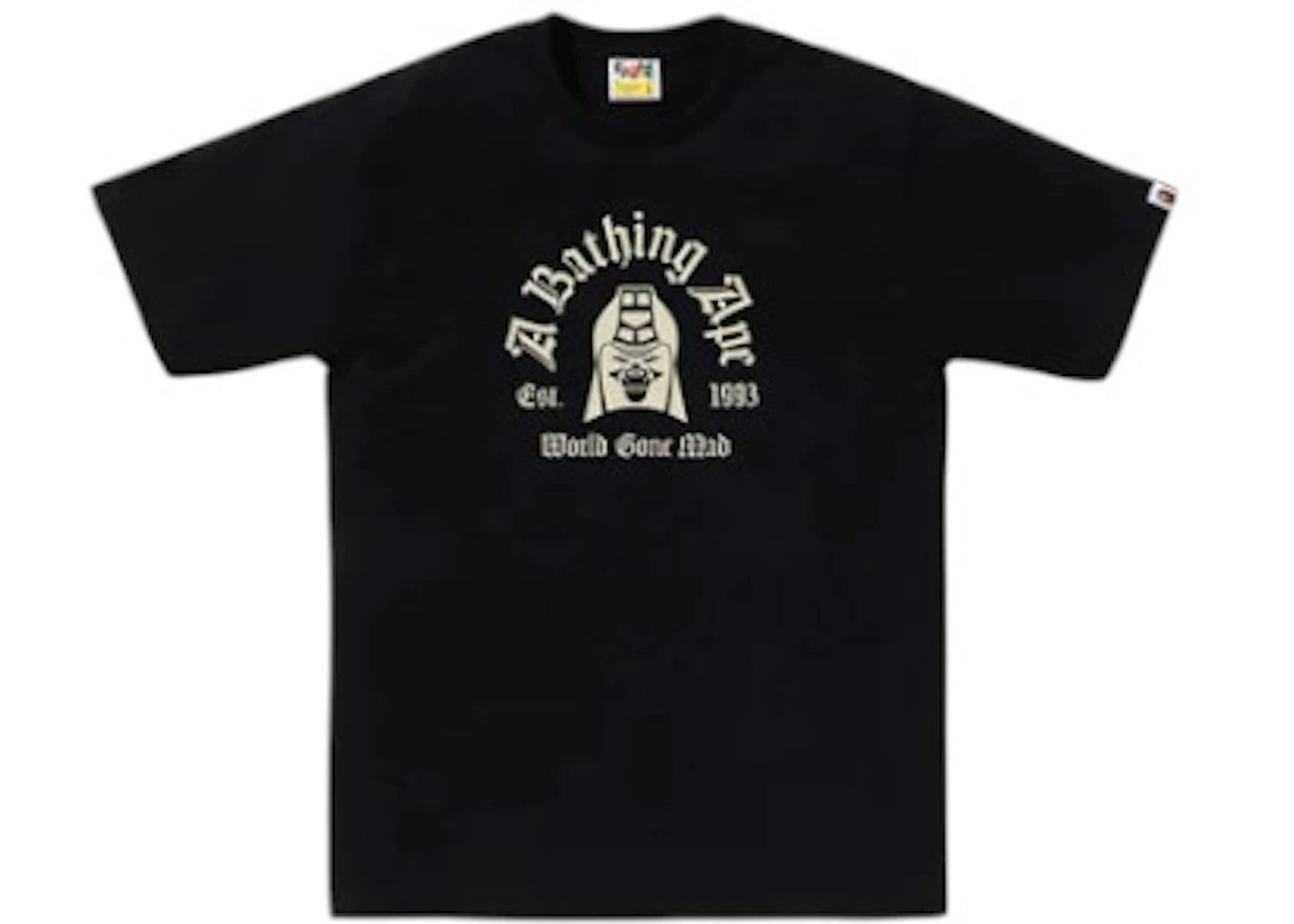 BAPE Mad General College Tee Black