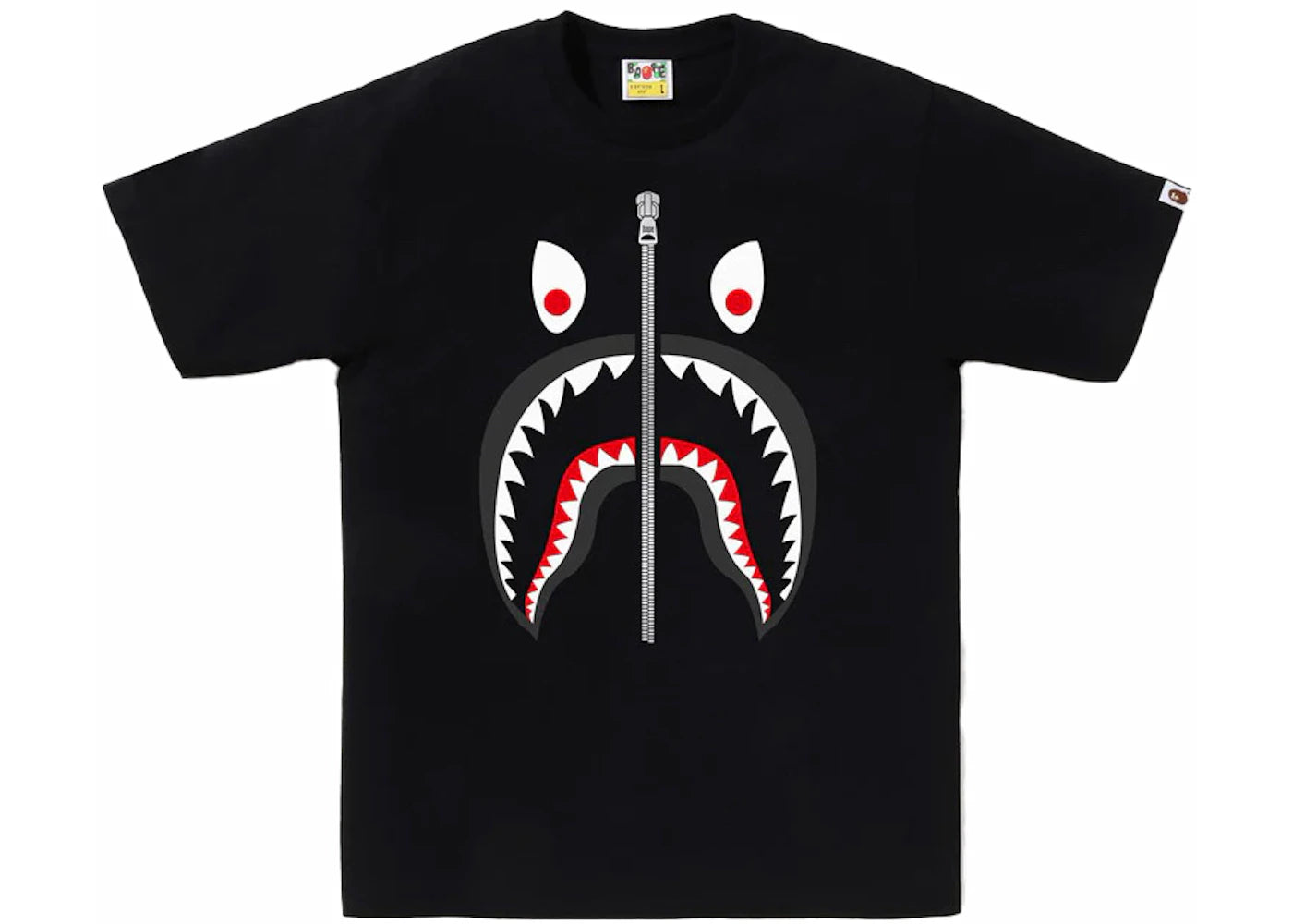BAPE Mad Shark Tee Black