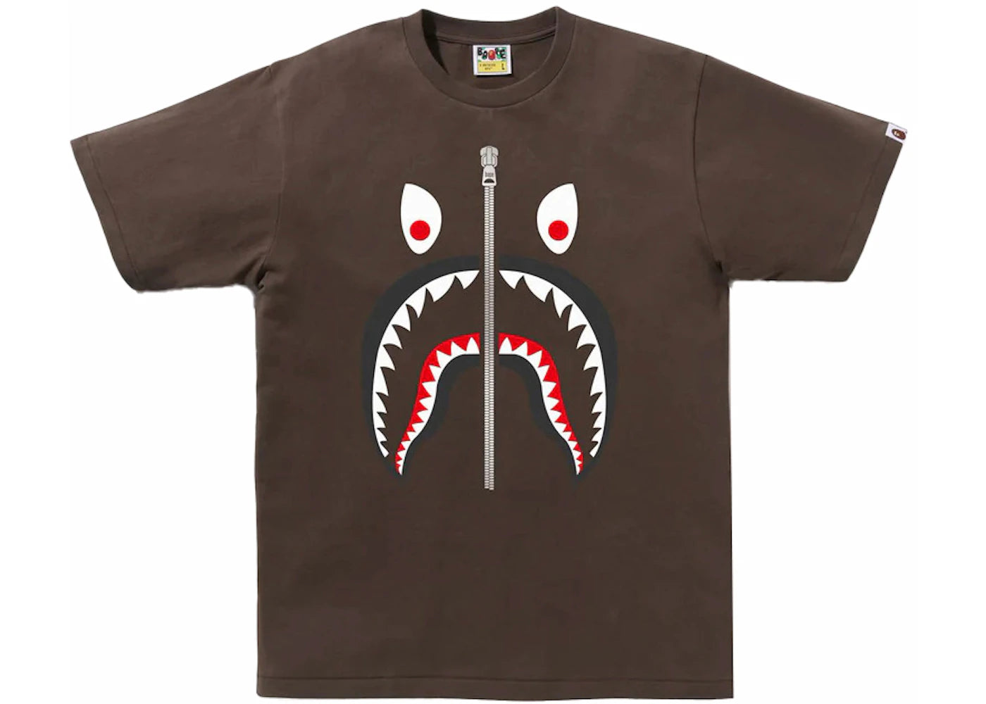 BAPE Mad Shark Tee Brown