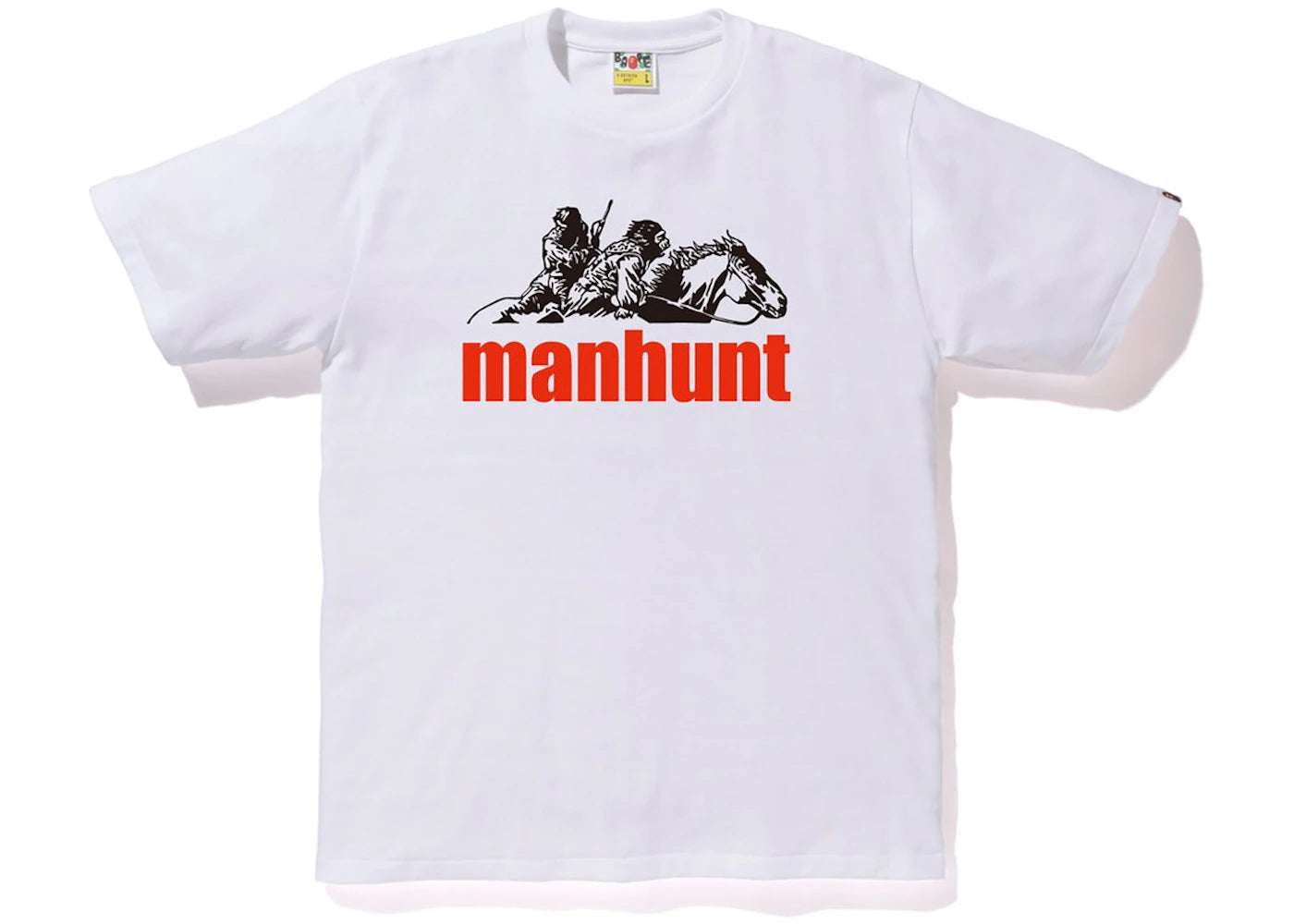 BAPE Manhunt Tee White