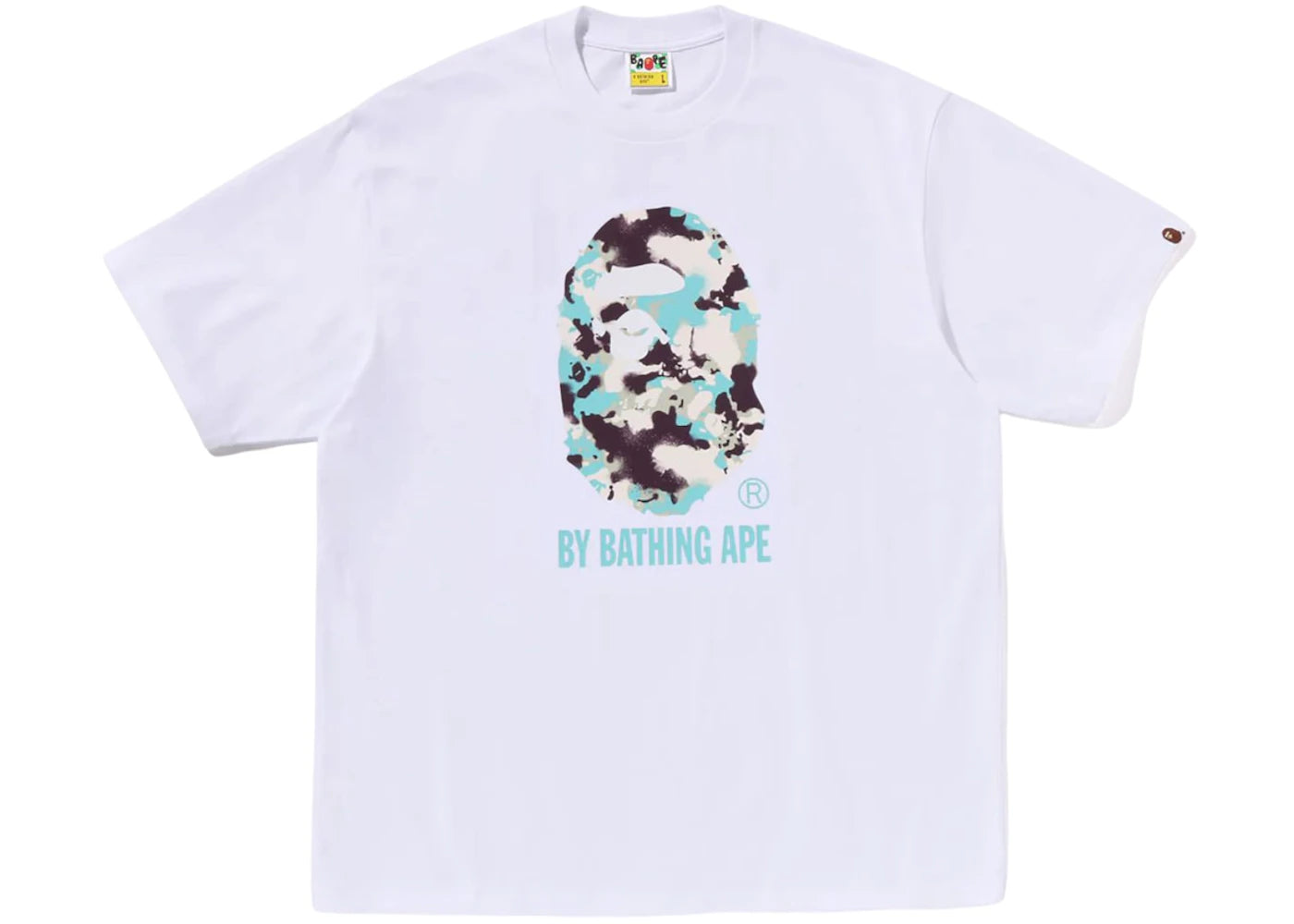 BAPE Map Camo By Bathing Ape Relaxed Fit Tee White