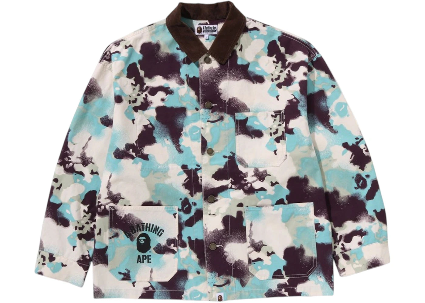 BAPE Map Camo Work Jacket Jacket Multi