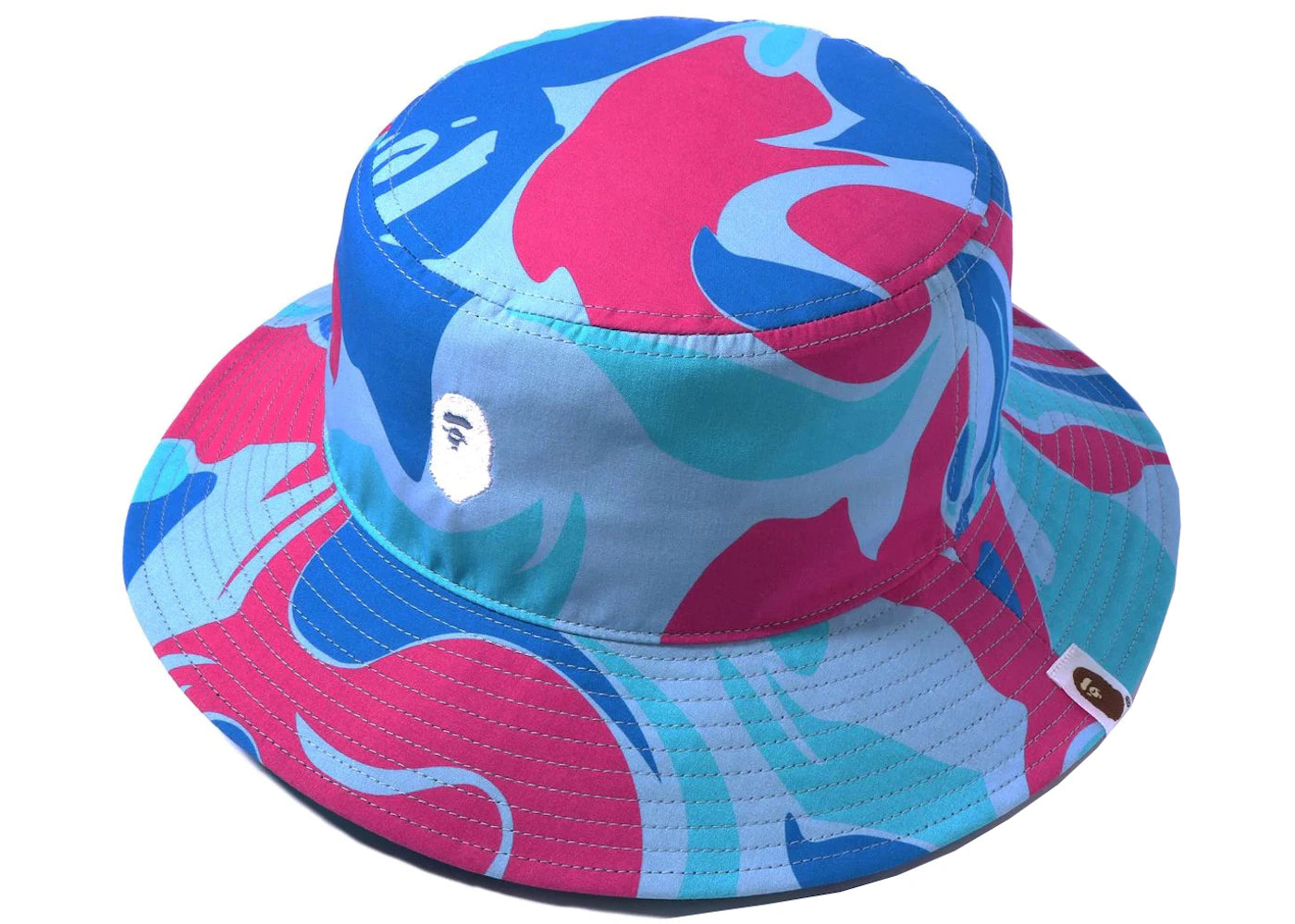 BAPE Marble Camo Bucket Hat Blue