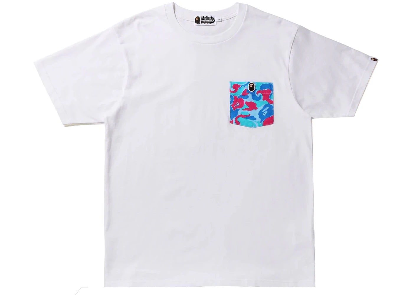 BAPE Marble Camo Pocket Tee White