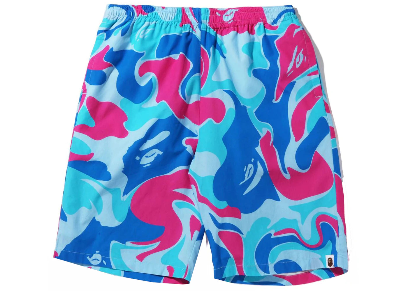 BAPE Marble Camo Shorts Blue