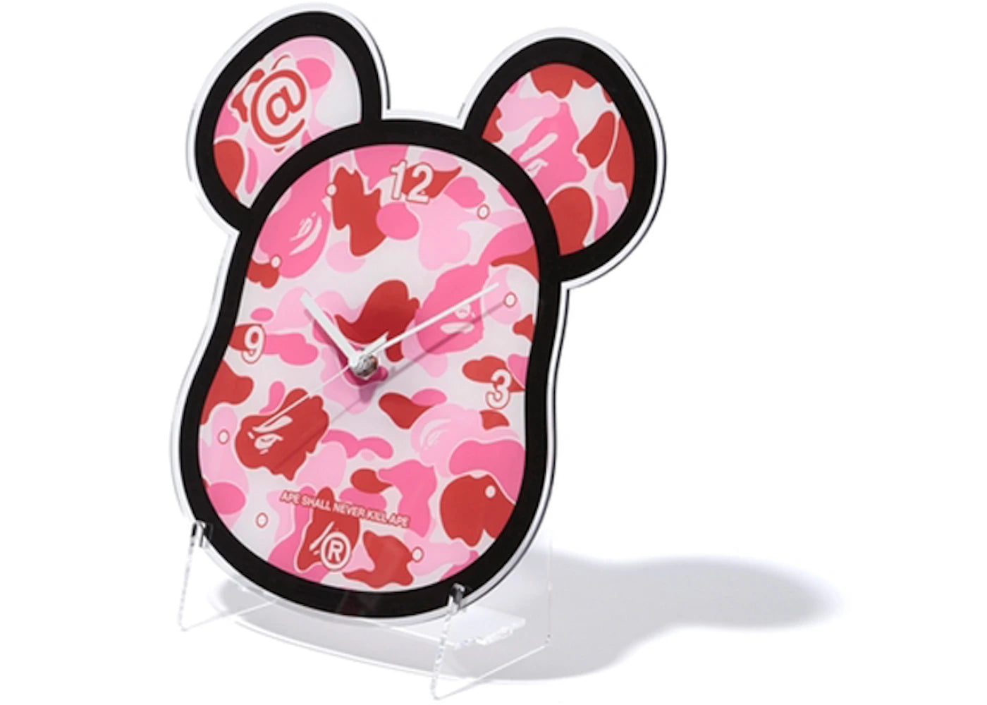 BAPE Medicom Toy ABC Bearbrick Clock Pink