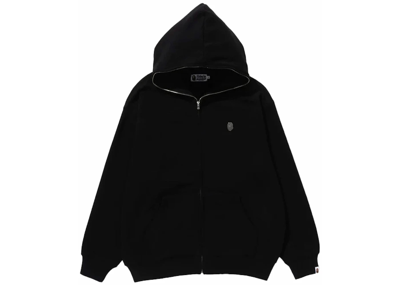 BAPE Metal One Point Full Zip Hoodie Black