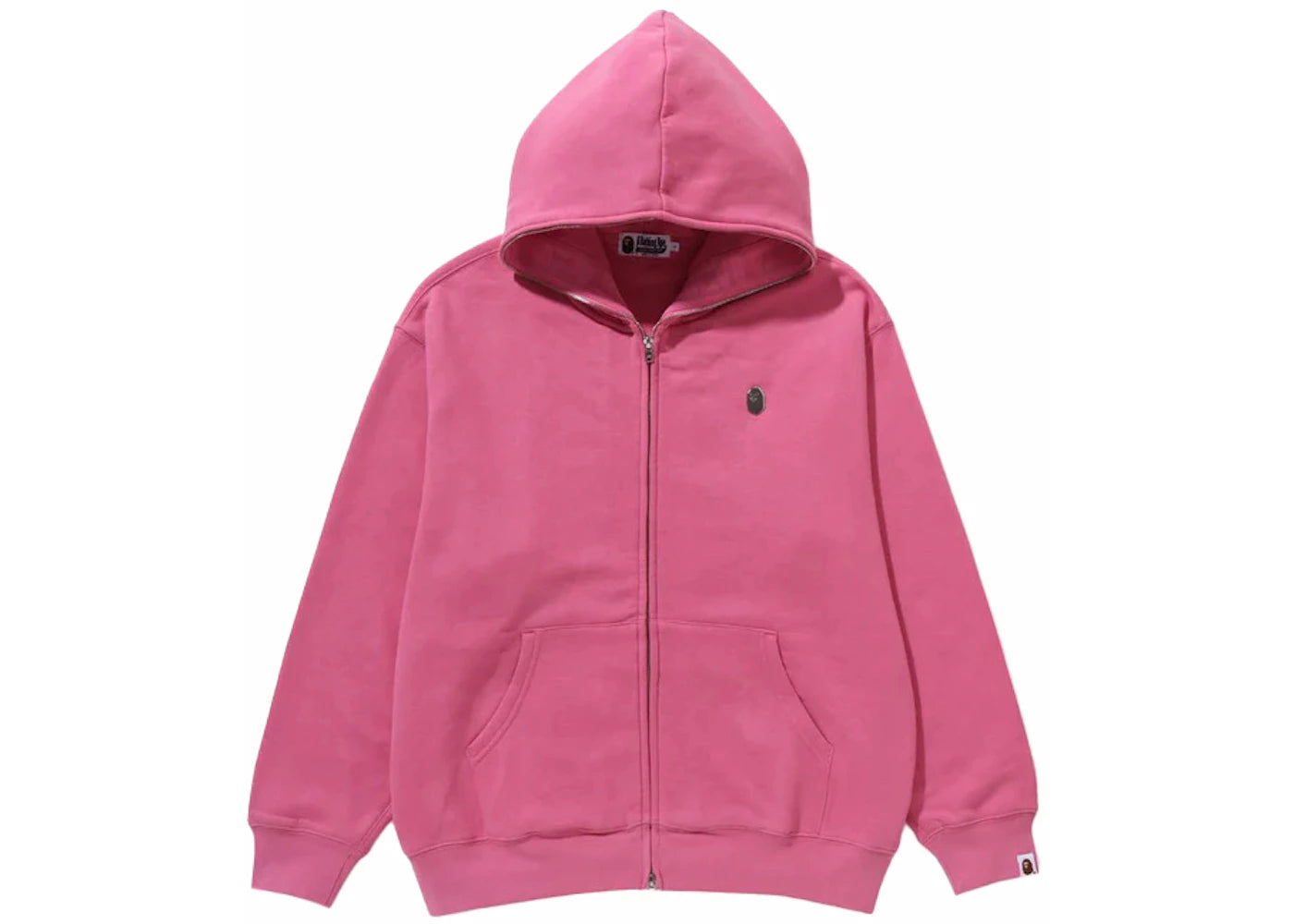 BAPE Metal One Point Full Zip Hoodie Pink