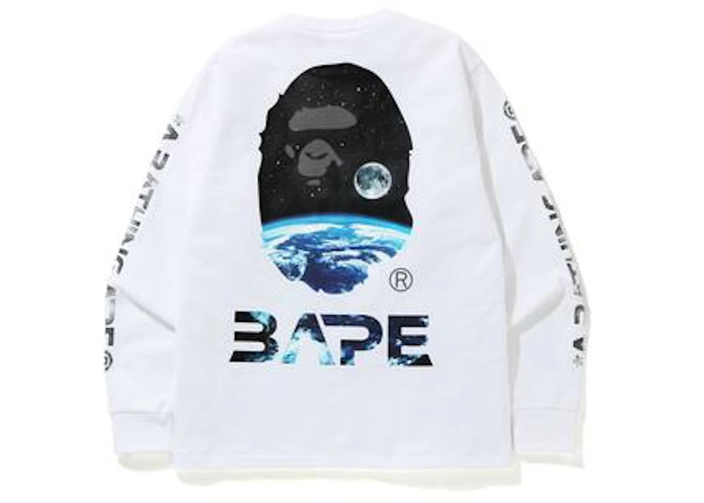 BAPE Mid Autumn Festival Long Sleeve Tee White