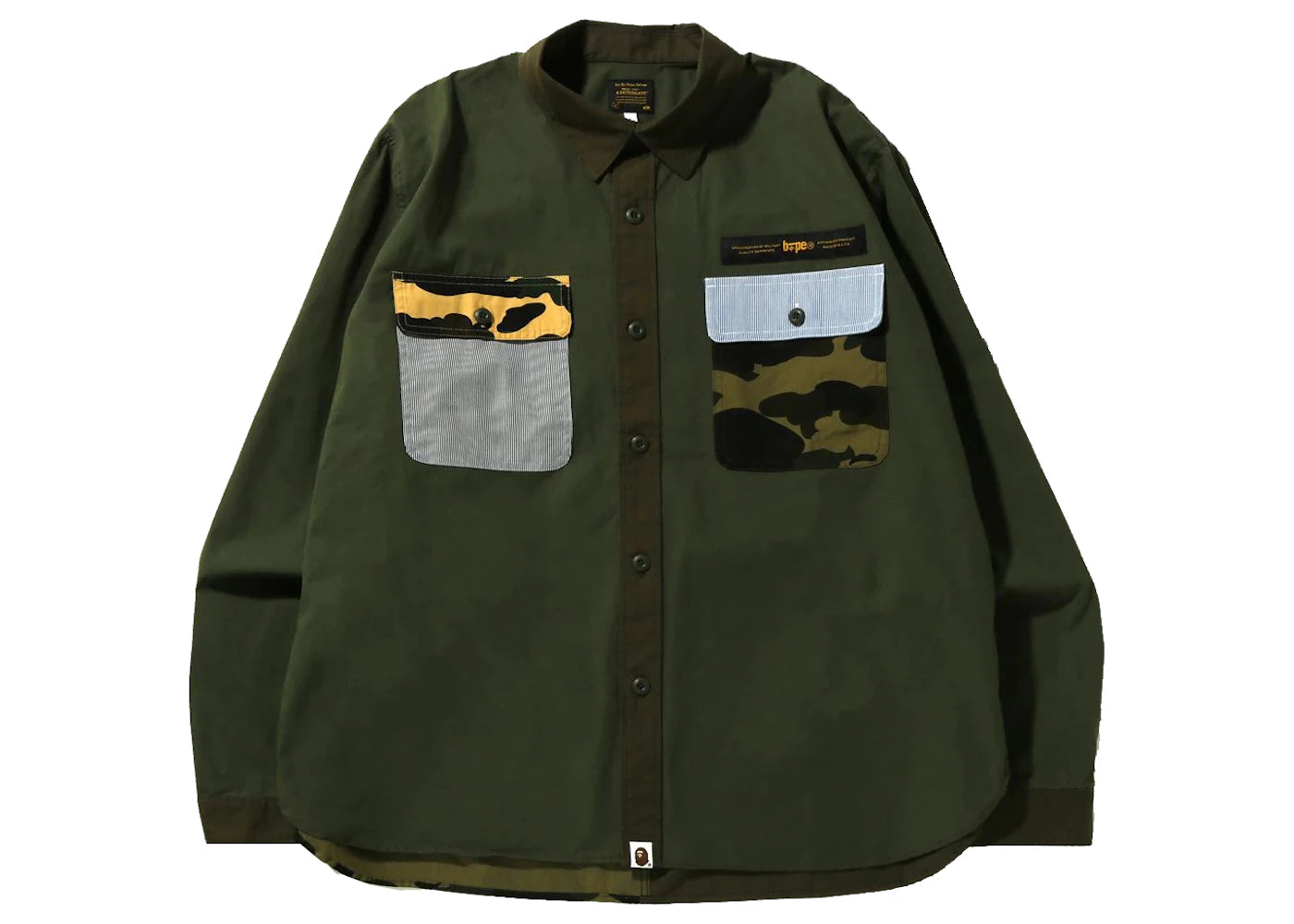 BAPE Military Crazy Pattern Relaxed Fit Shirt Multi