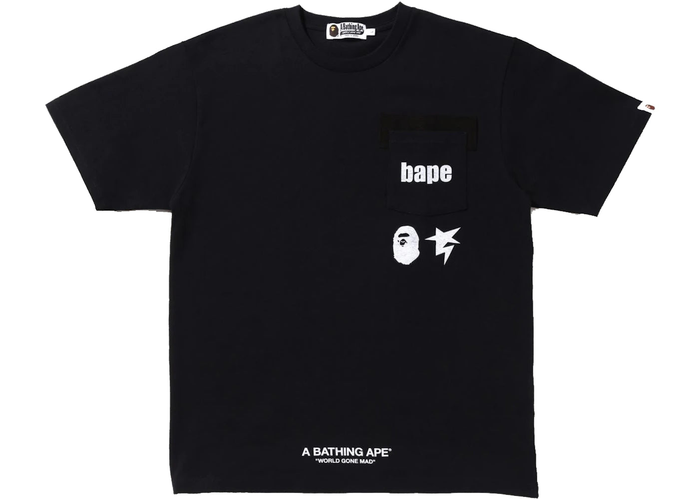 BAPE Military Heavy Weight Pocket Tee Black