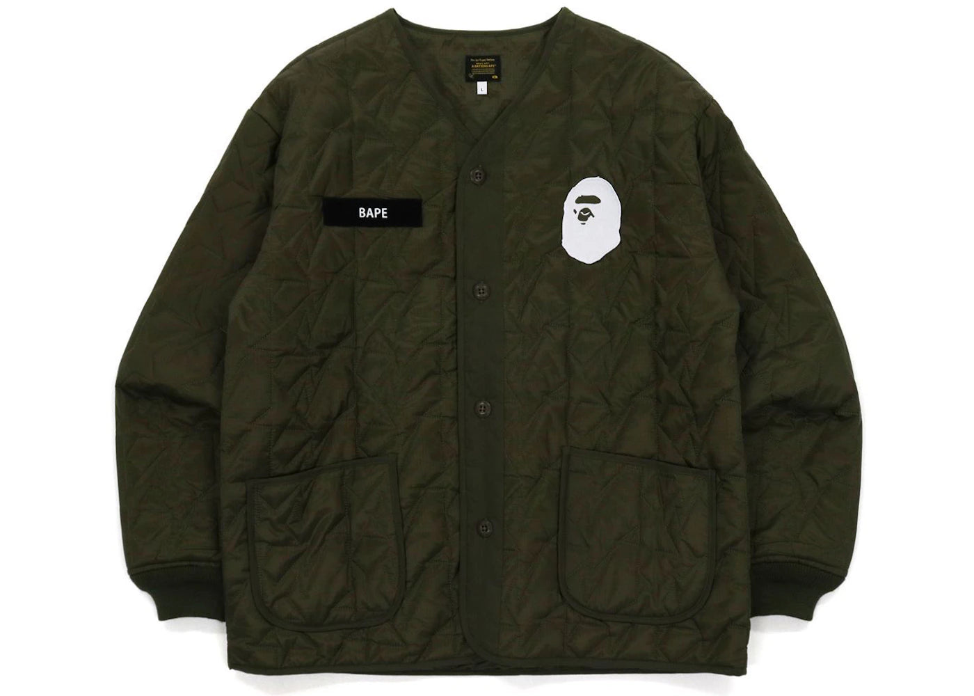 BAPE Military Patch Liner Jacket Olivedrab