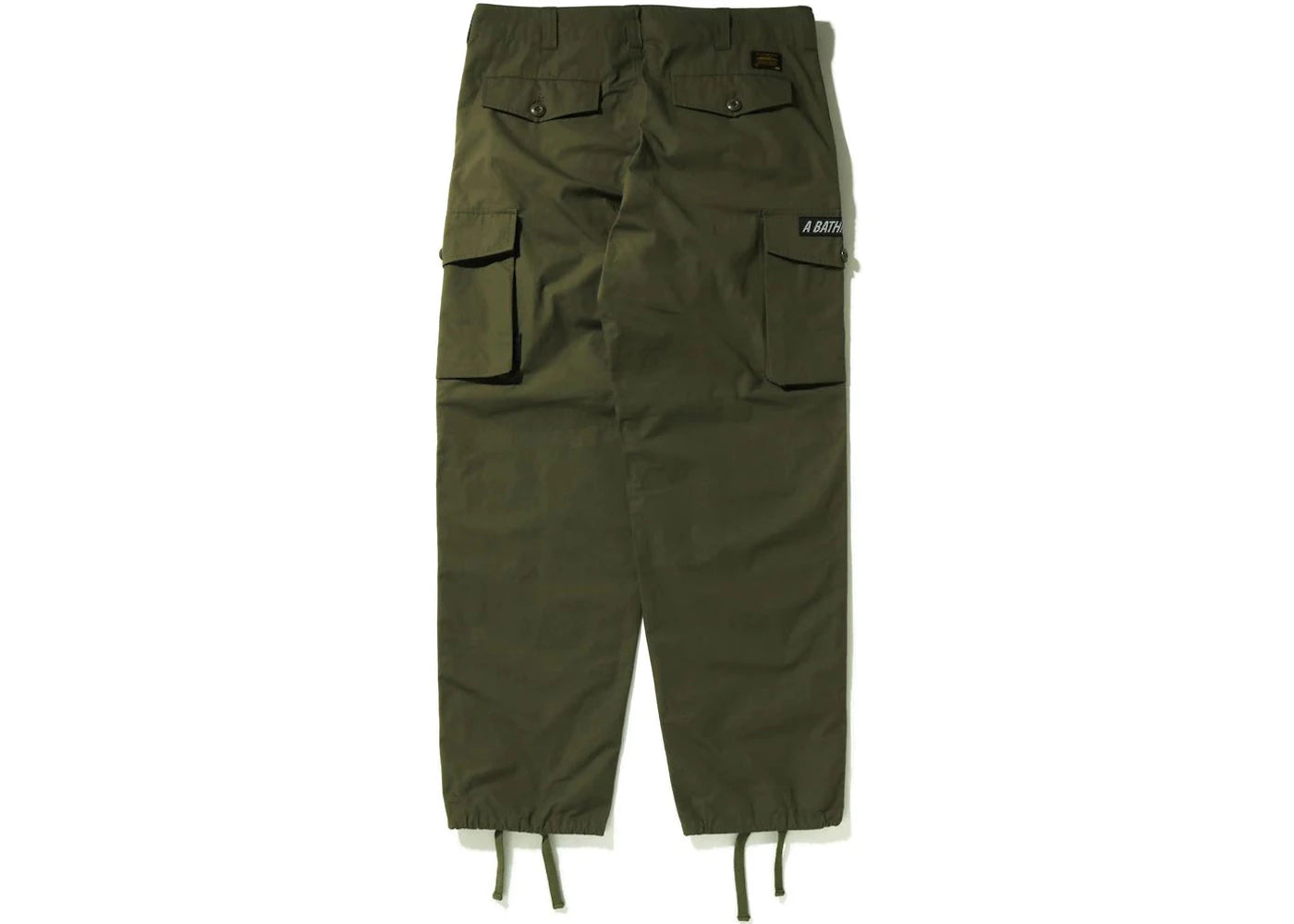 BAPE Military Wide Cargo Pants Olivedrab