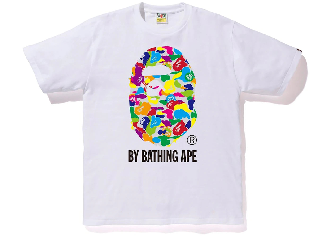 BAPE Milo ABC Multi By Bathing Tee White