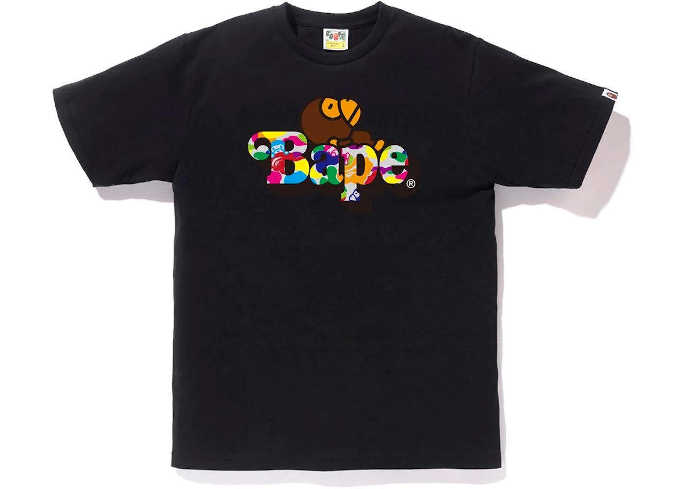 BAPE Milo ABC Multi Milo On Bape Tee Black