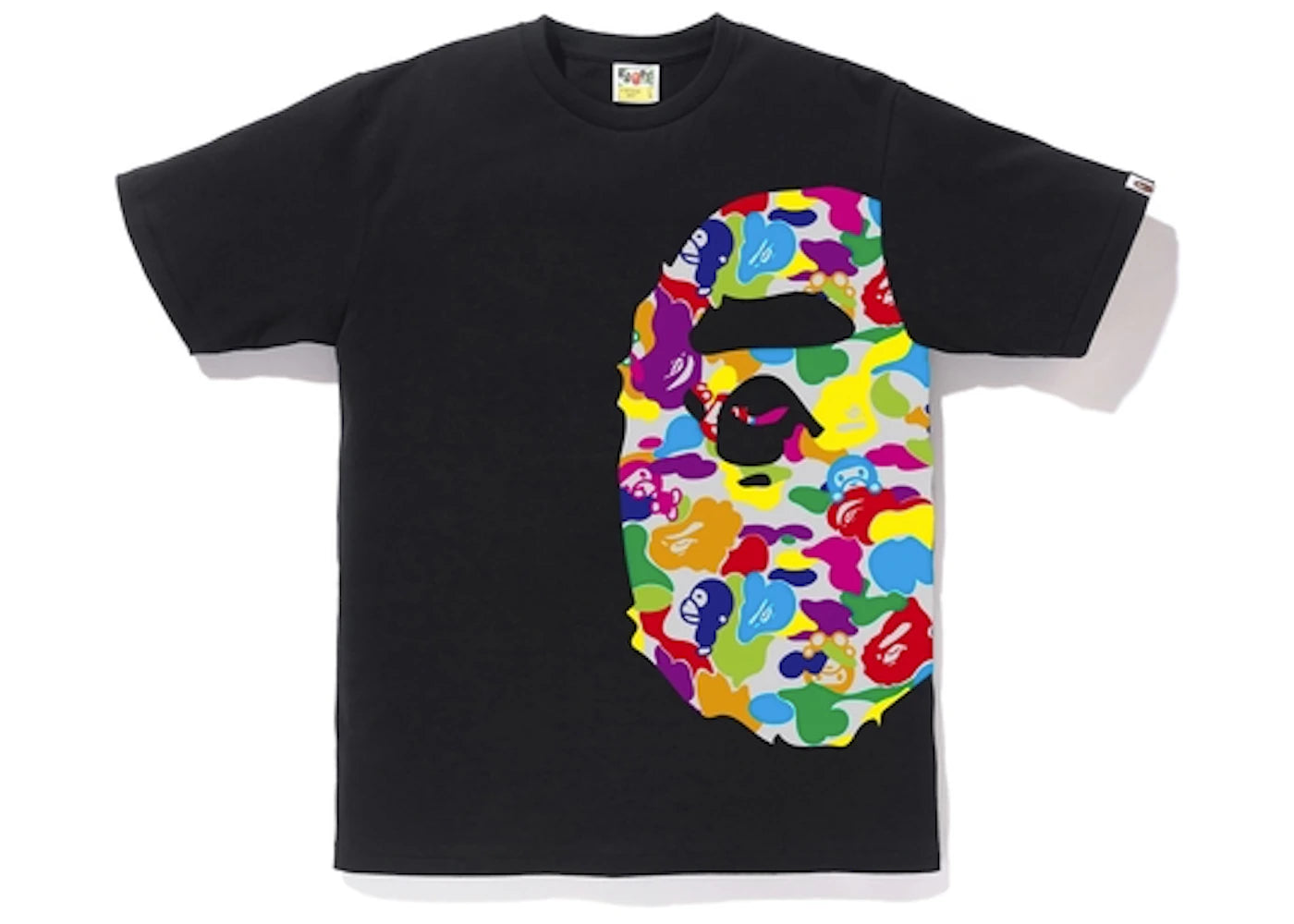 BAPE Milo ABC Multi Side Big Ape Head Tee Black