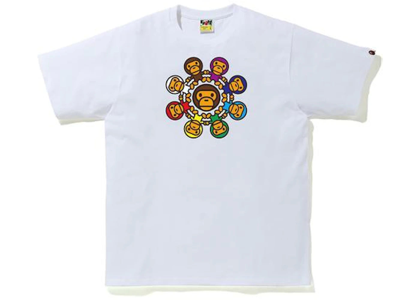 BAPE Milo Circle Tee White