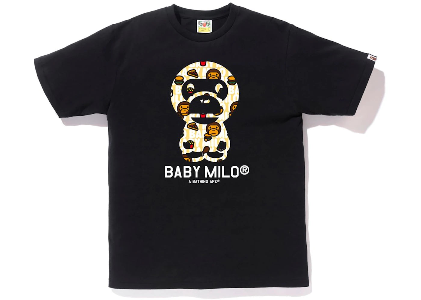 BAPE Milo Junk Food Baby Milo Tee Black