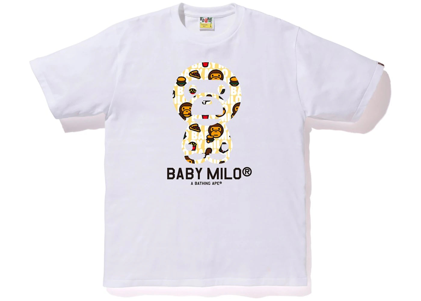 BAPE Milo Junk Food Baby Milo Tee White