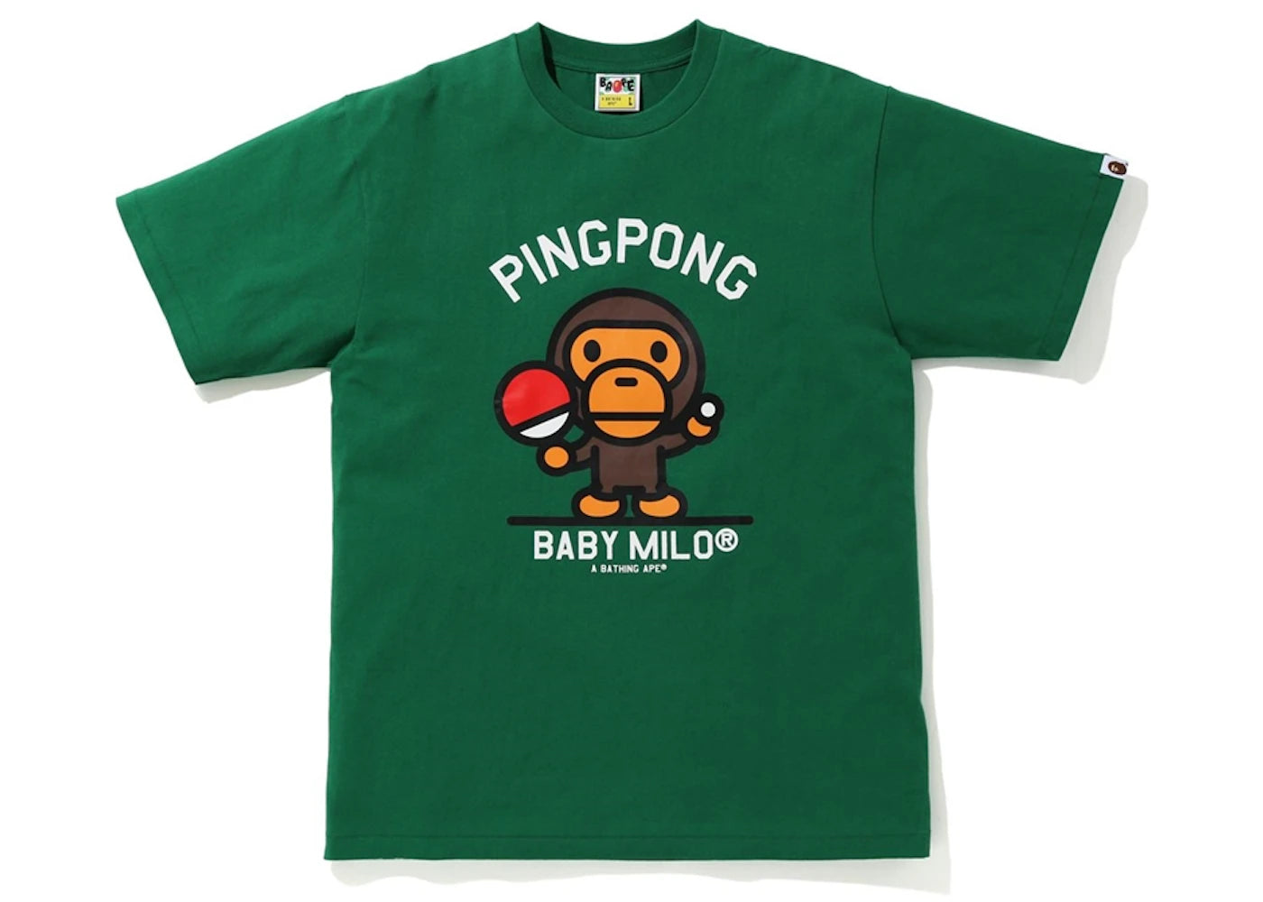 BAPE Milo Pingpong Sports Tee Green