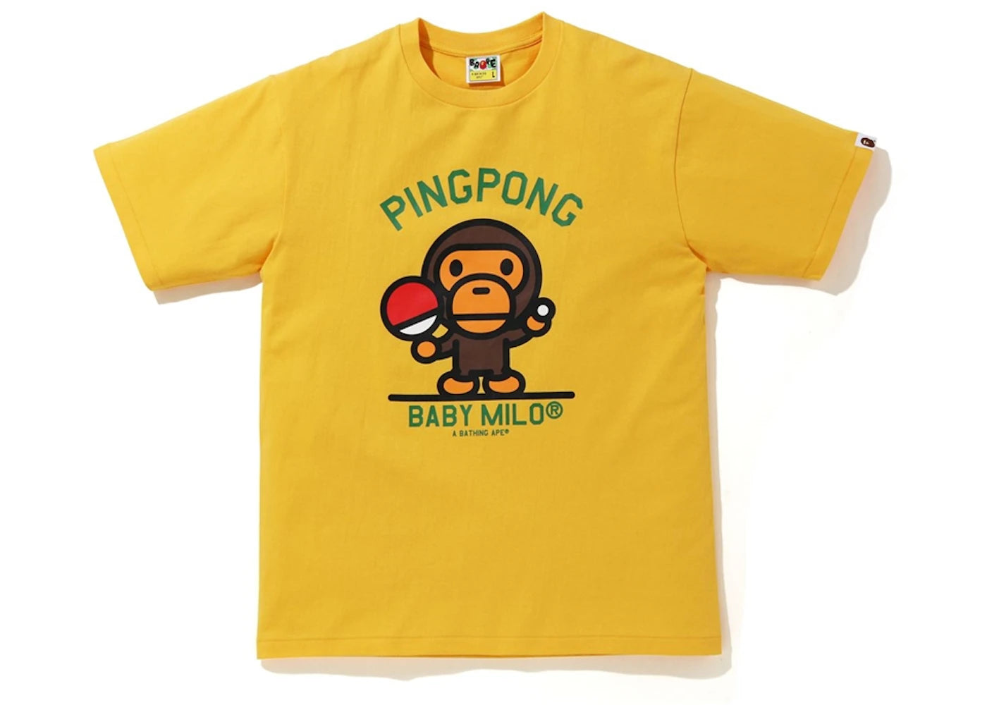 BAPE Milo Pingpong Sports Tee Yellow