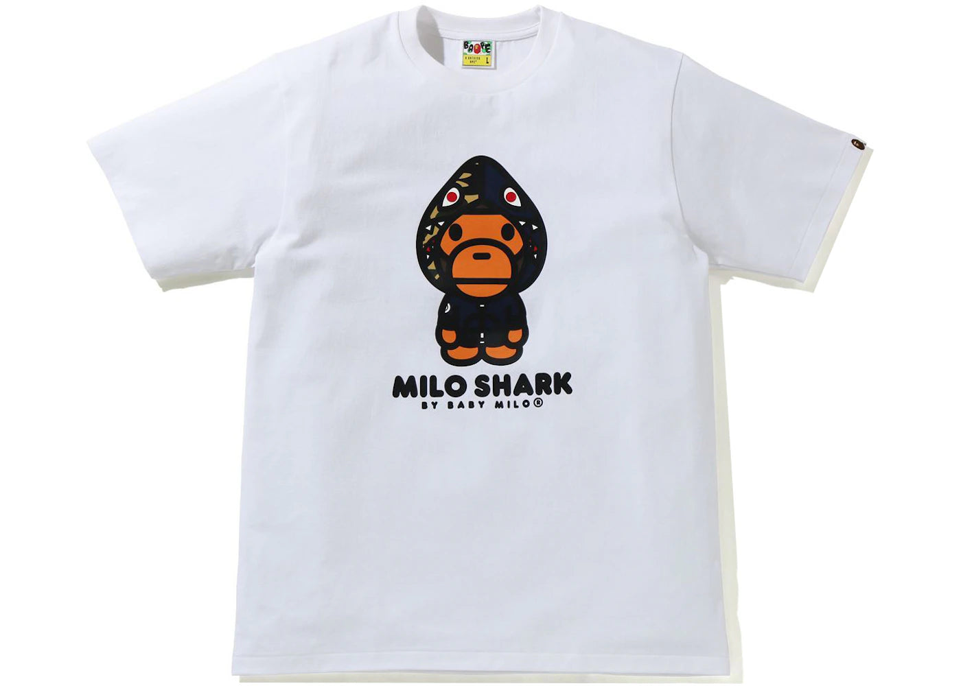 BAPE Milo Shark Tee White/Navy