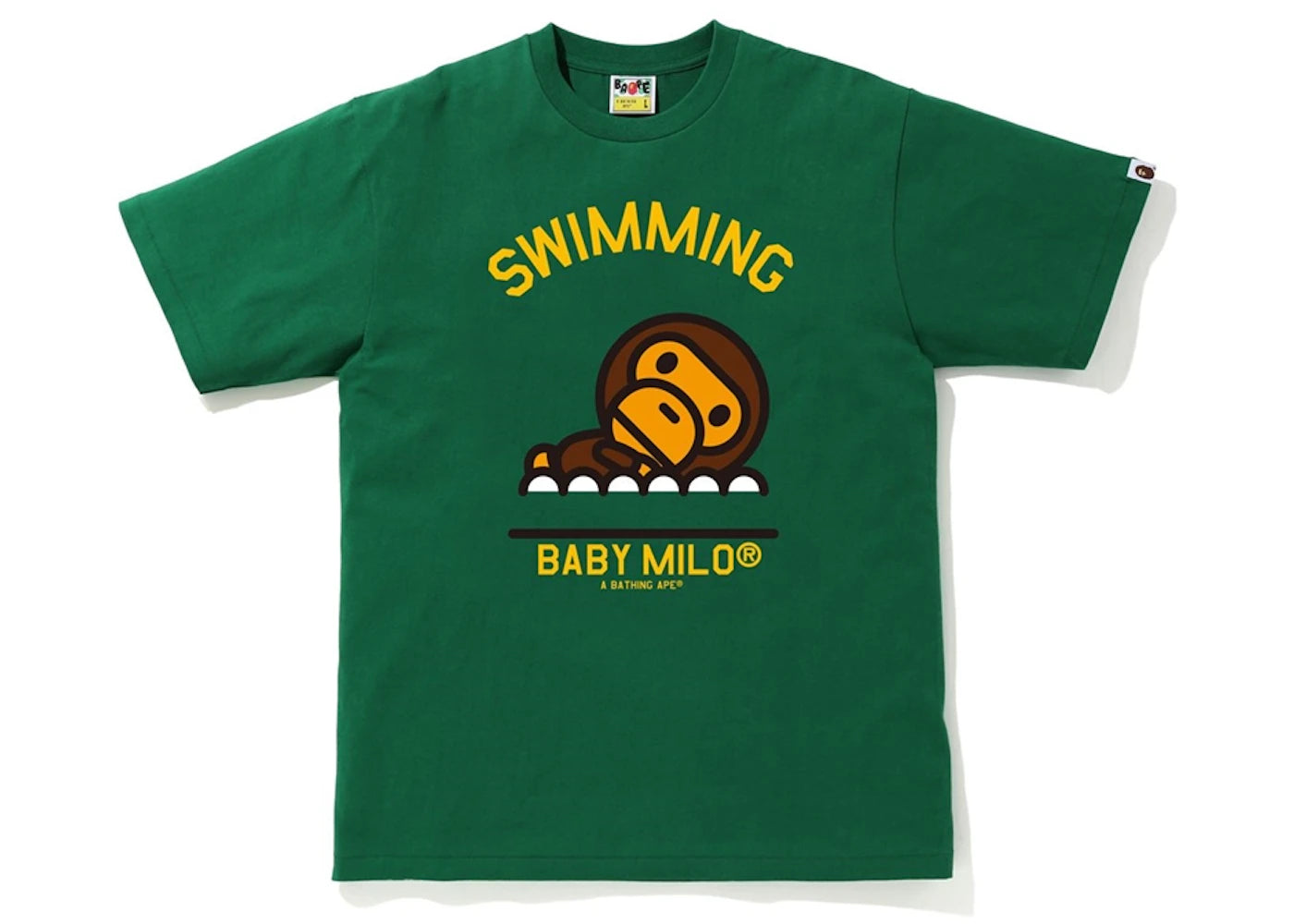 BAPE Milo Swimming Sports Tee Green