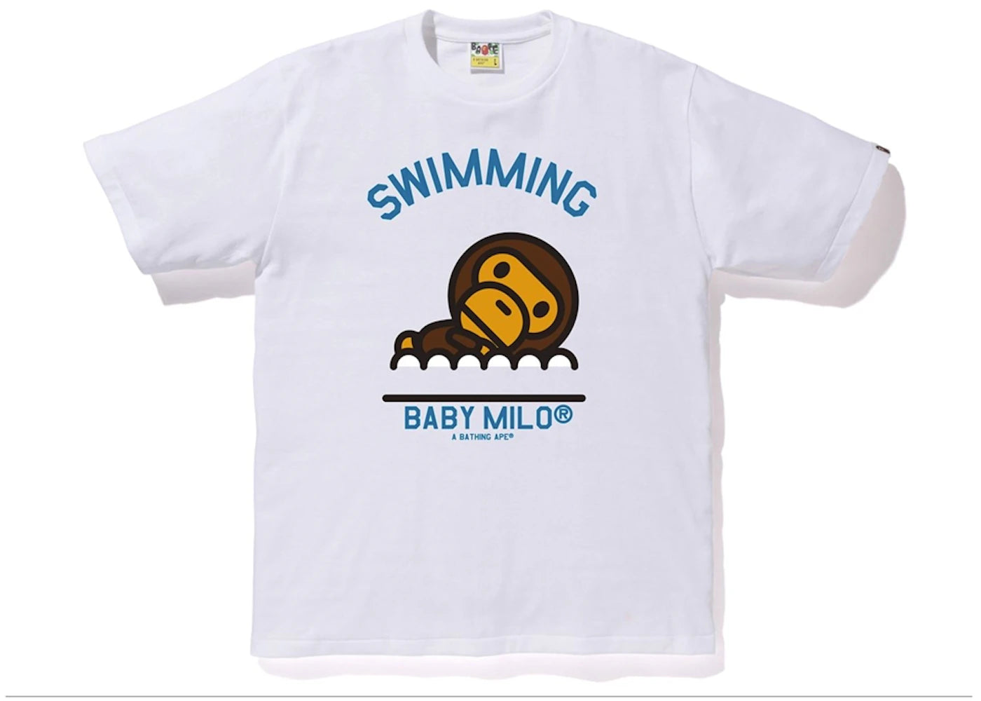 BAPE Milo Swimming Sports Tee White