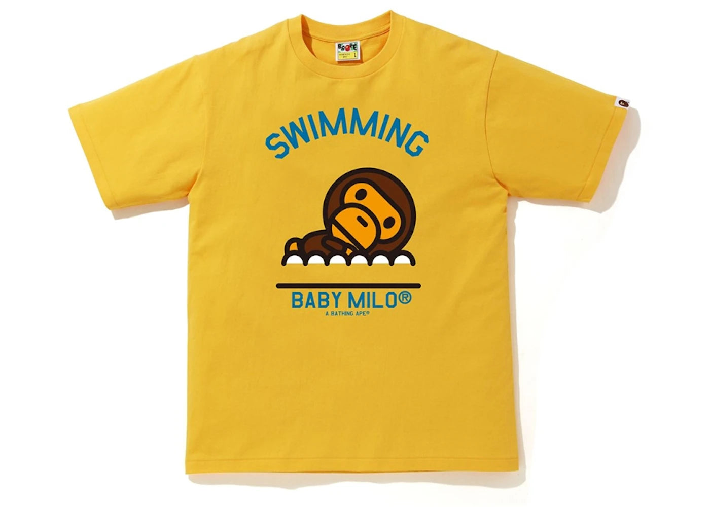 BAPE Milo Swimming Sports Tee Yellow