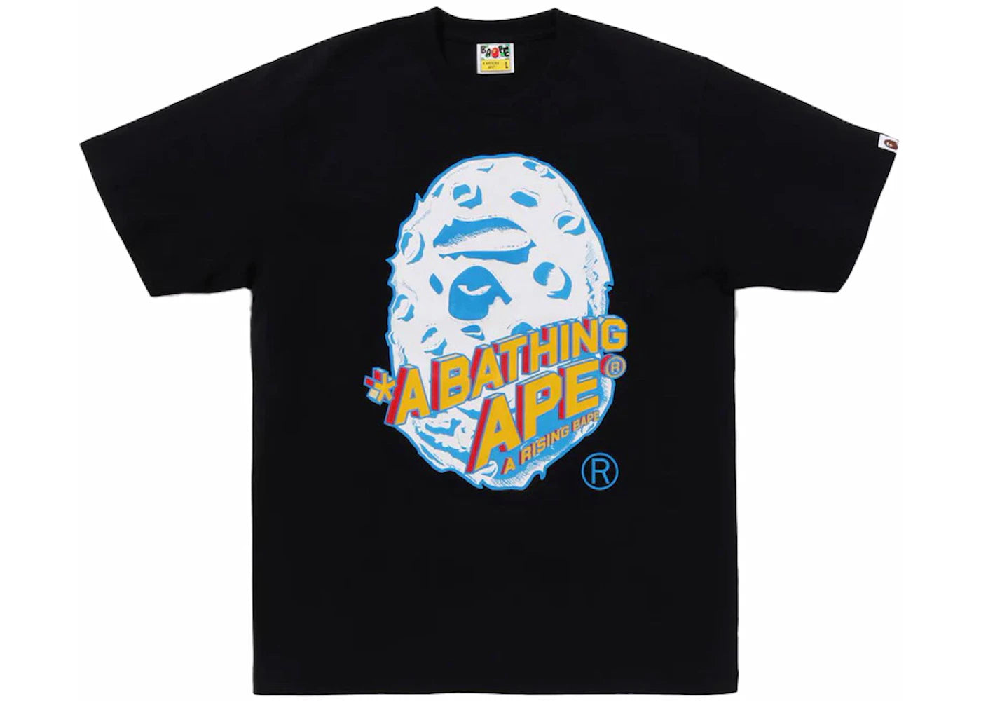BAPE Moon Ape Head Tee Black