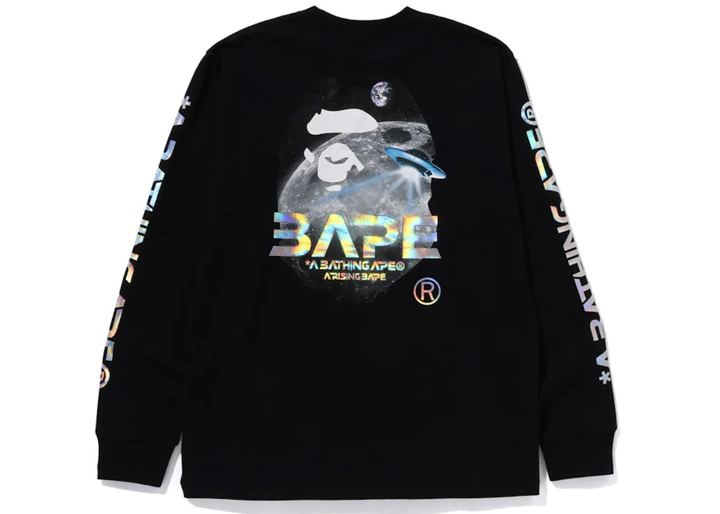 BAPE Moon Photo L/S Tee Black