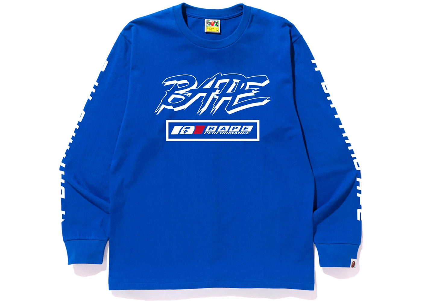 BAPE Motor Sport L/S Tee Blue