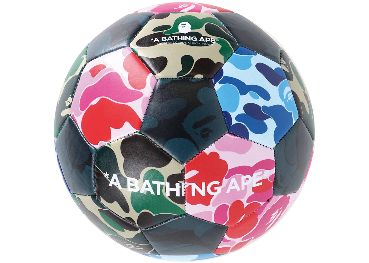 BAPE Multi ABC Camo Soccer Ball Multi