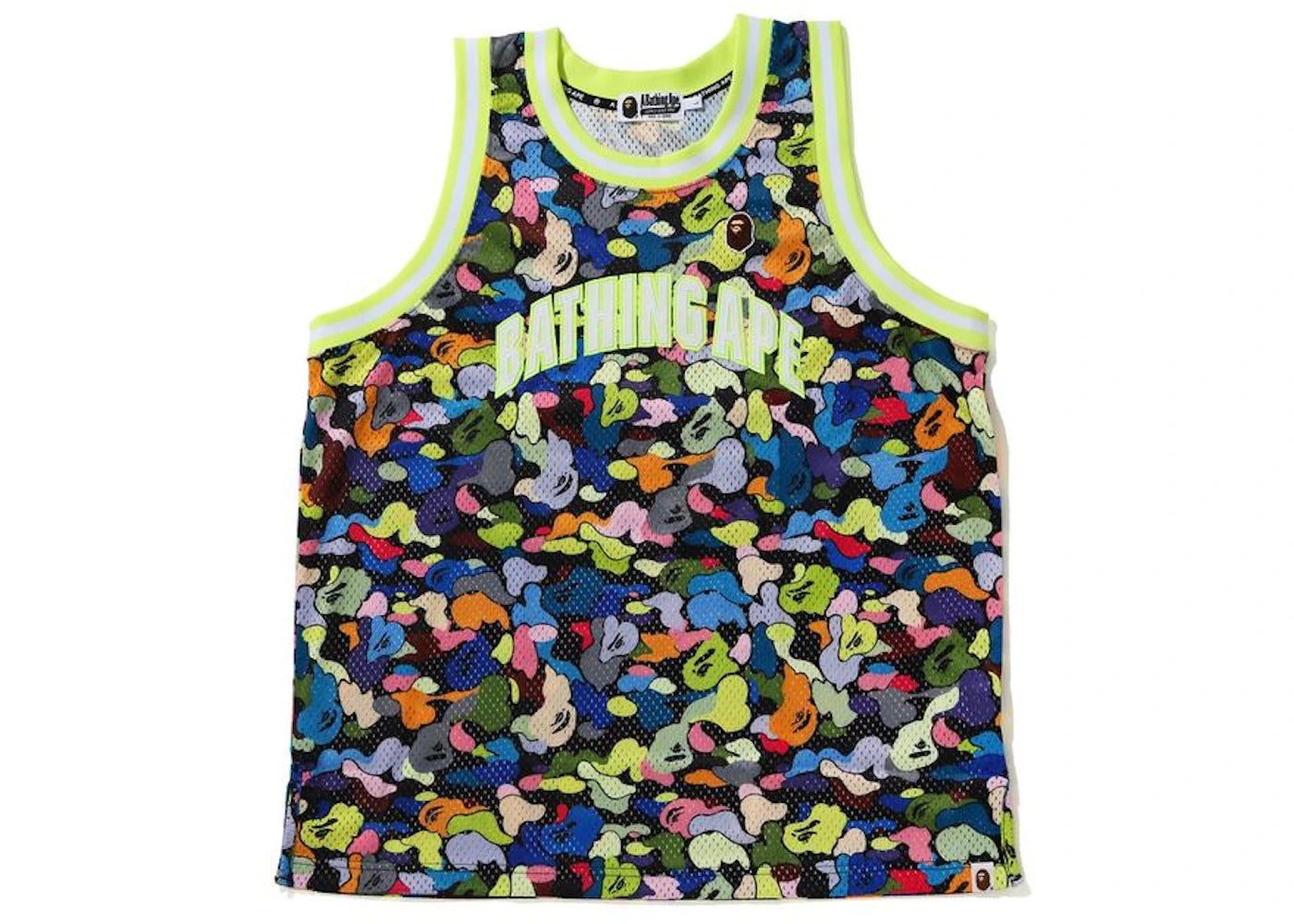 BAPE Multi Camo Basketball Tank Top Black