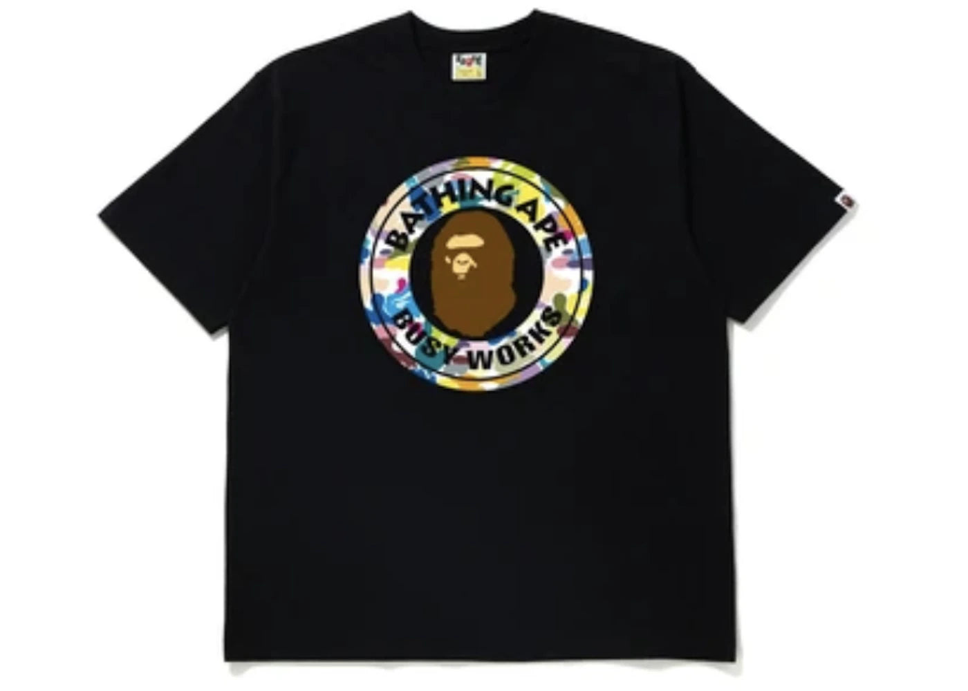 BAPE Multi Camo Busy Works Relaxed Fit Tee Black