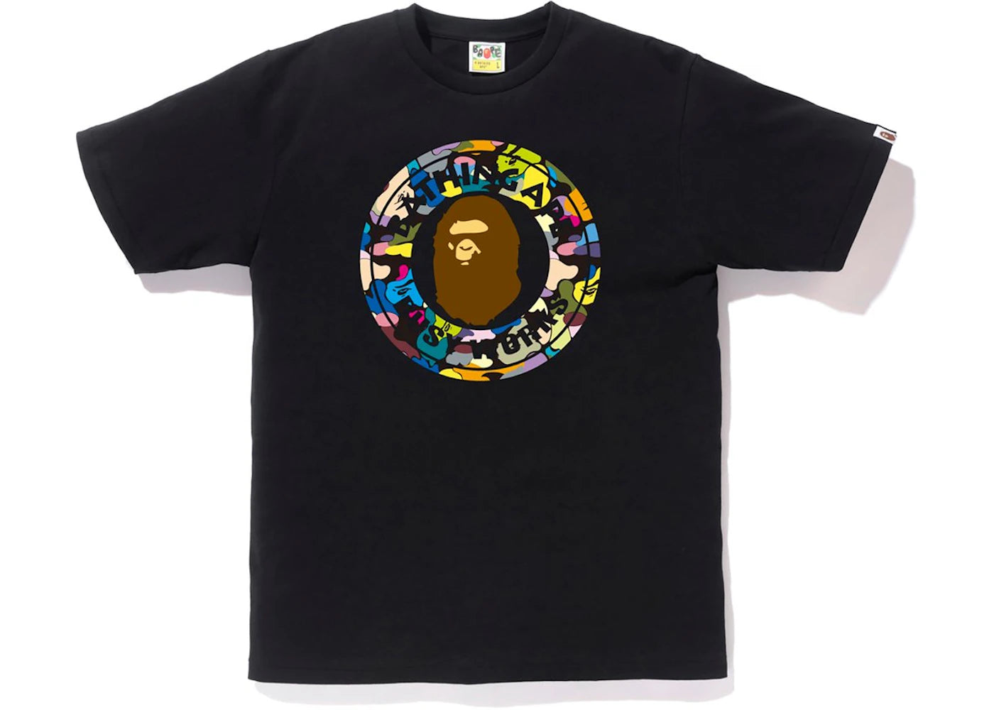 BAPE Multi Camo Busy Works Tee Black/Black