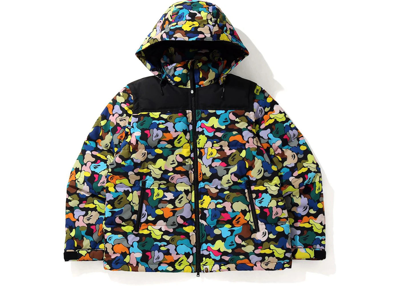 BAPE Multi Camo Detachable 3Way Down Jacket Black/Multi