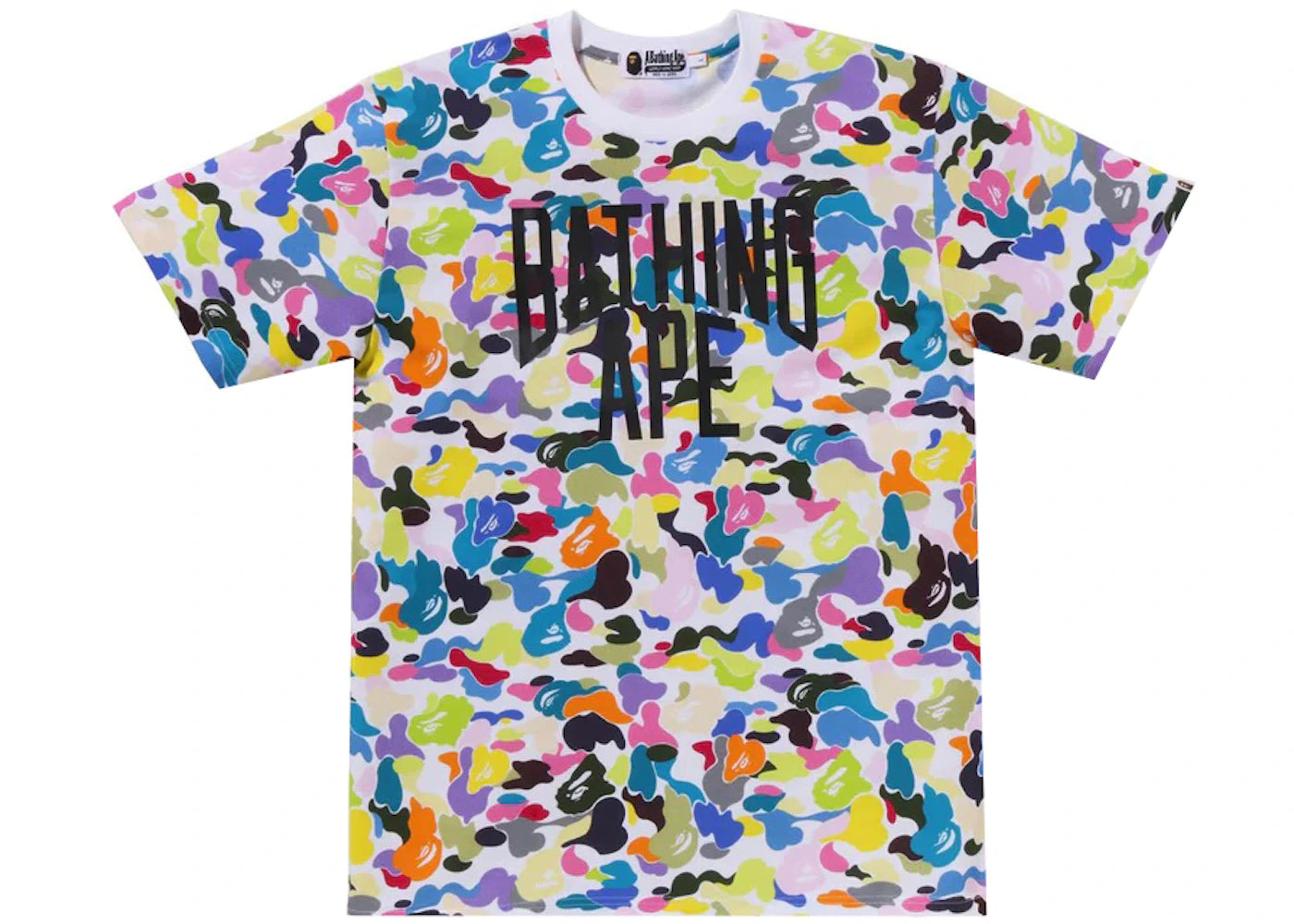 BAPE Multi Camo NYC Logo Tee Multicolor/White