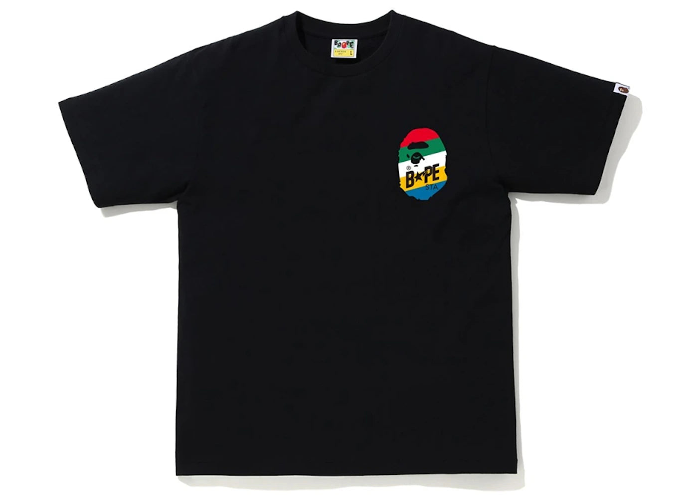 BAPE Multi Color Sta Logo Tee Black
