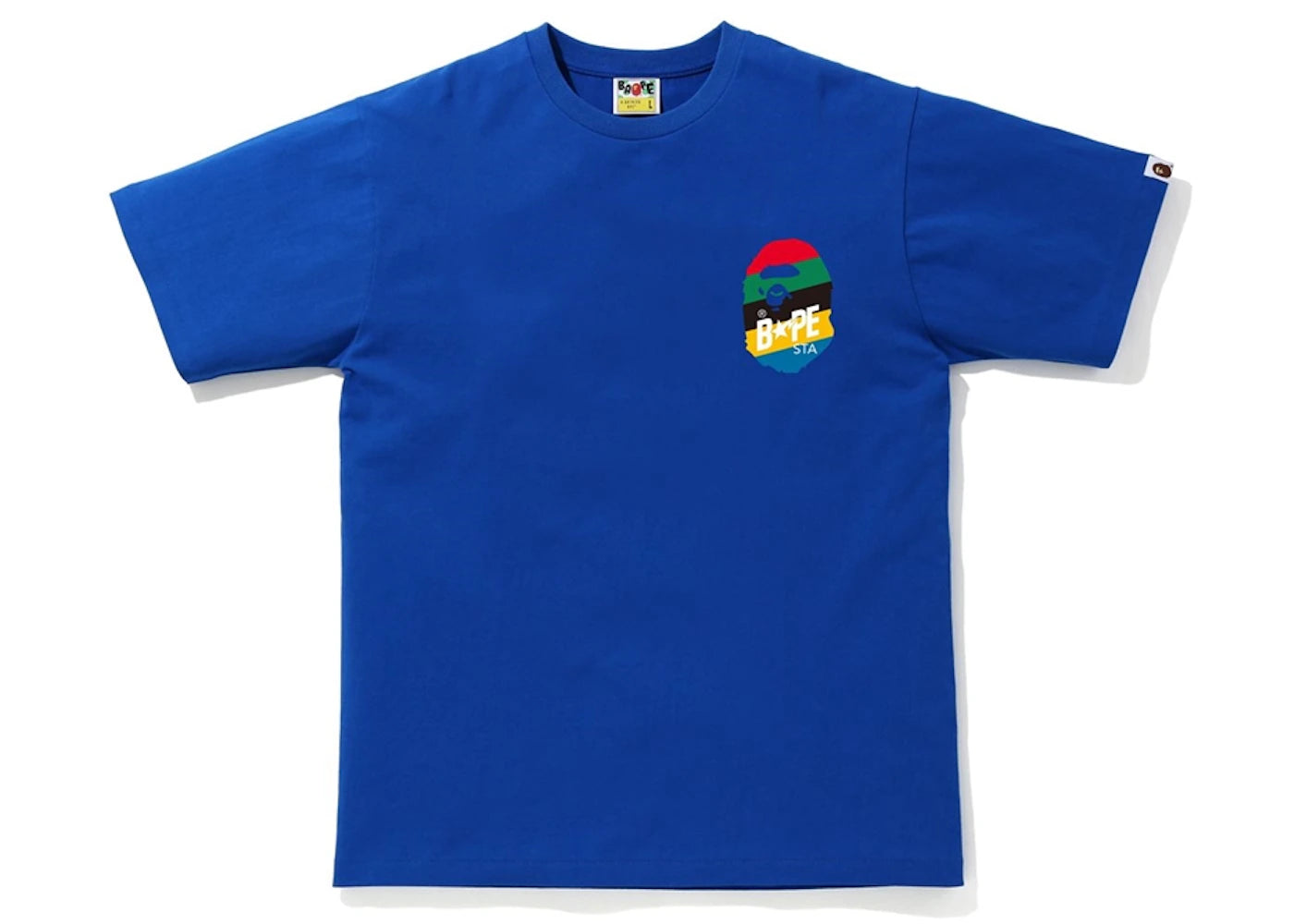 BAPE Multi Color Sta Logo Tee Blue