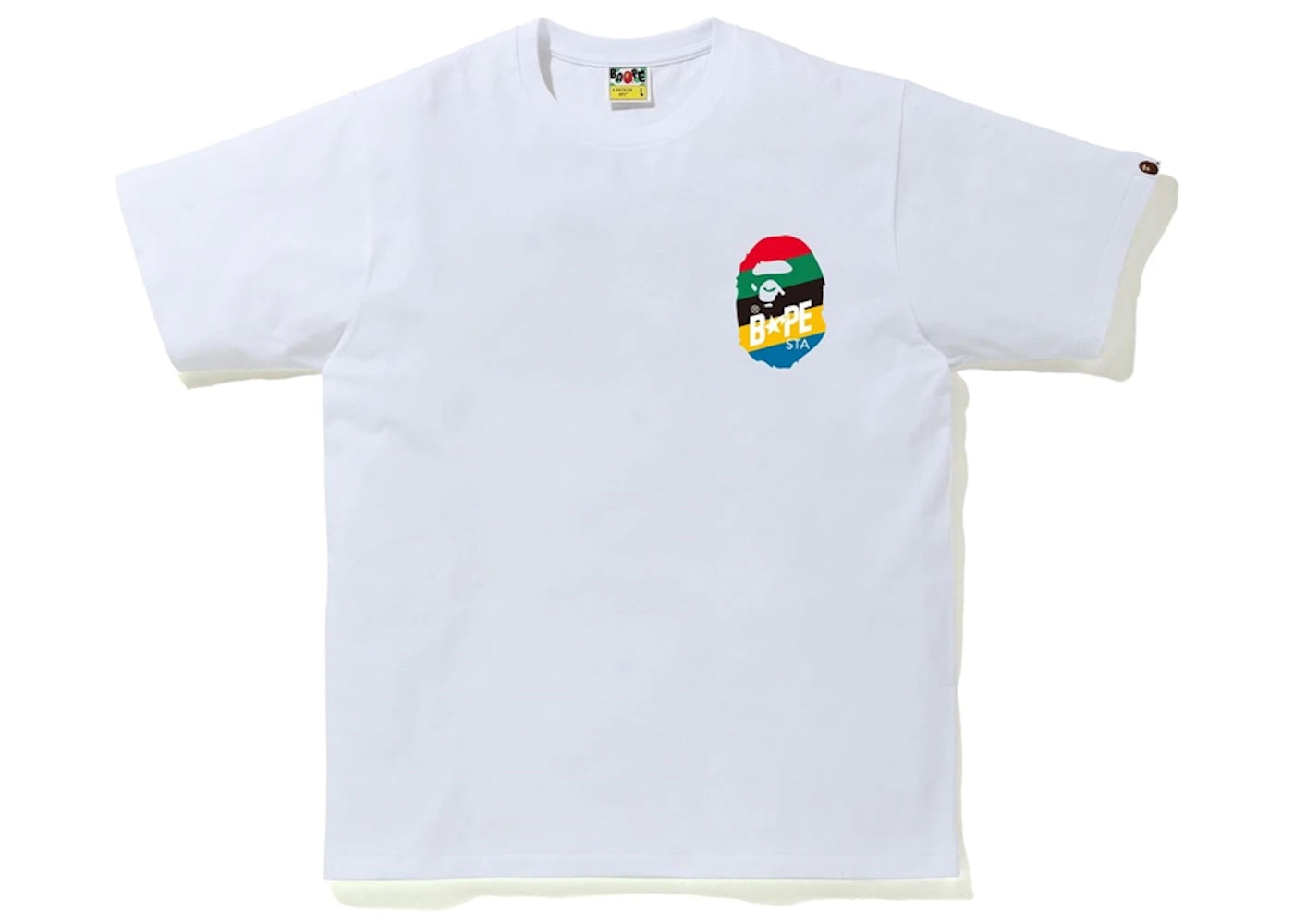 BAPE Multi Color Sta Logo Tee White