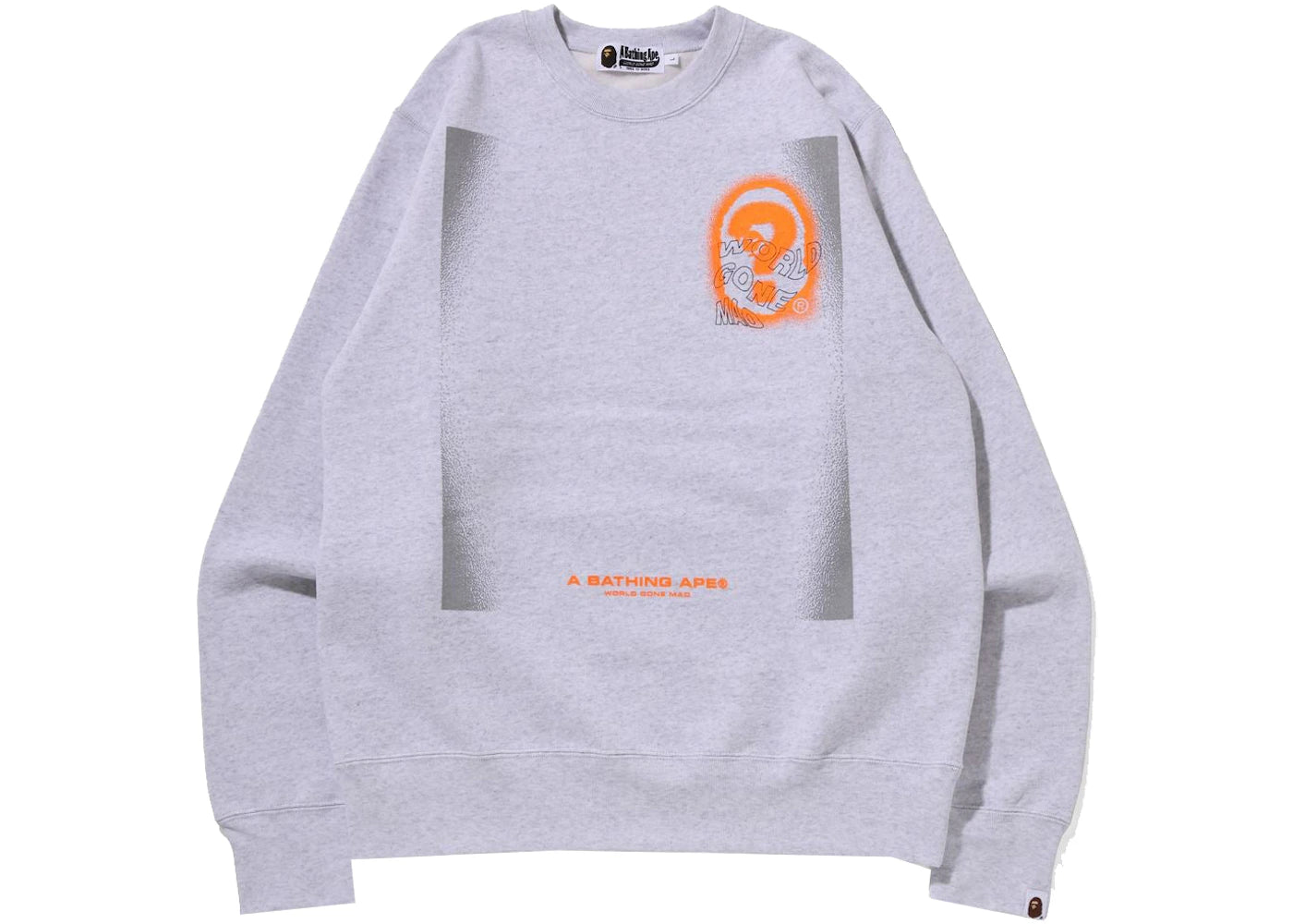 BAPE Multi Graphic Crewneck Gray