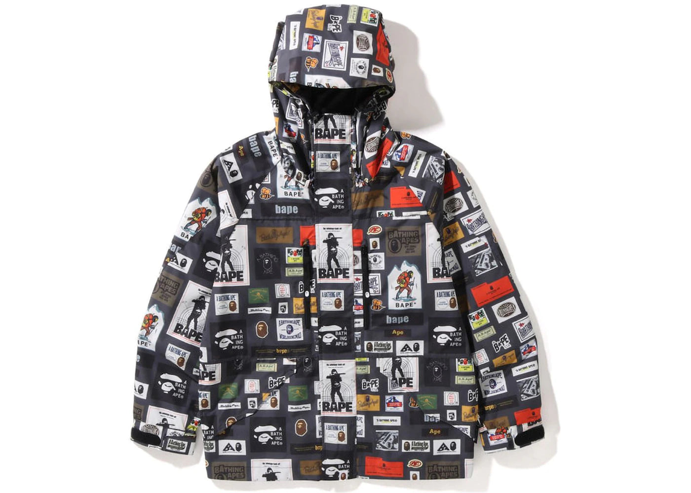 BAPE Multi Label Hoodie Jacket Multi