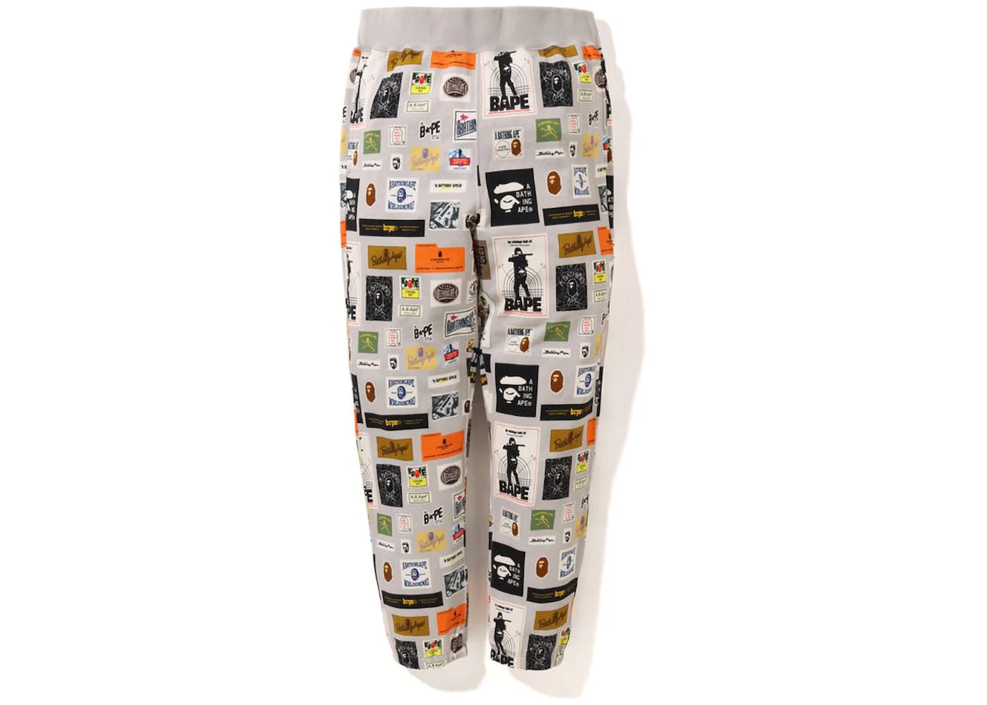 BAPE Multi Label Sweatpants Beige