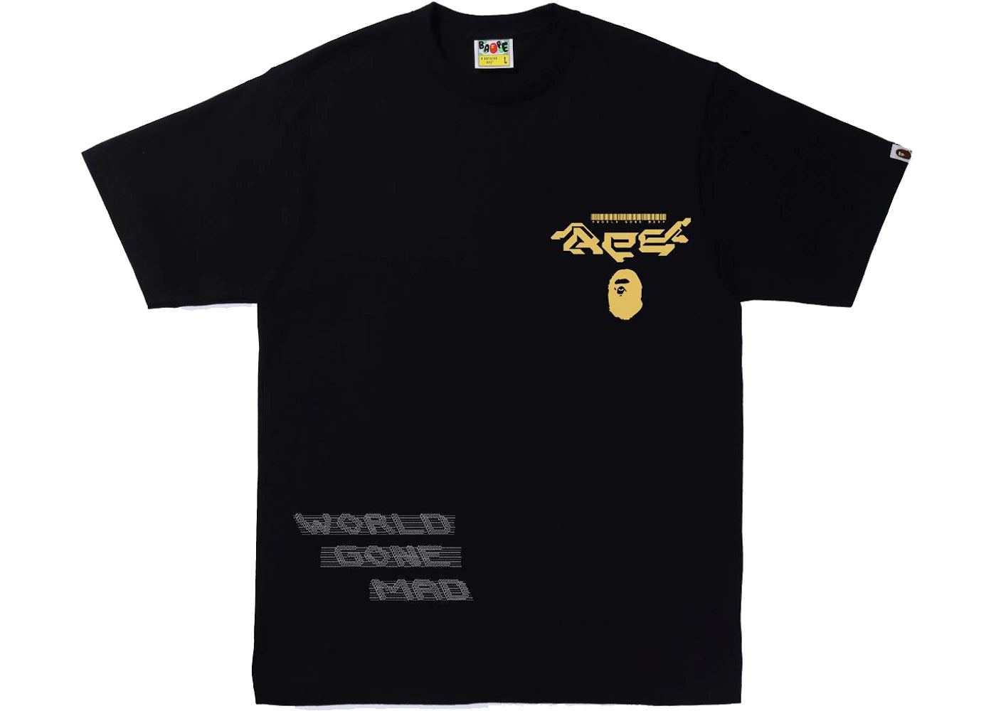 BAPE Multi Logo 1 Tee Black