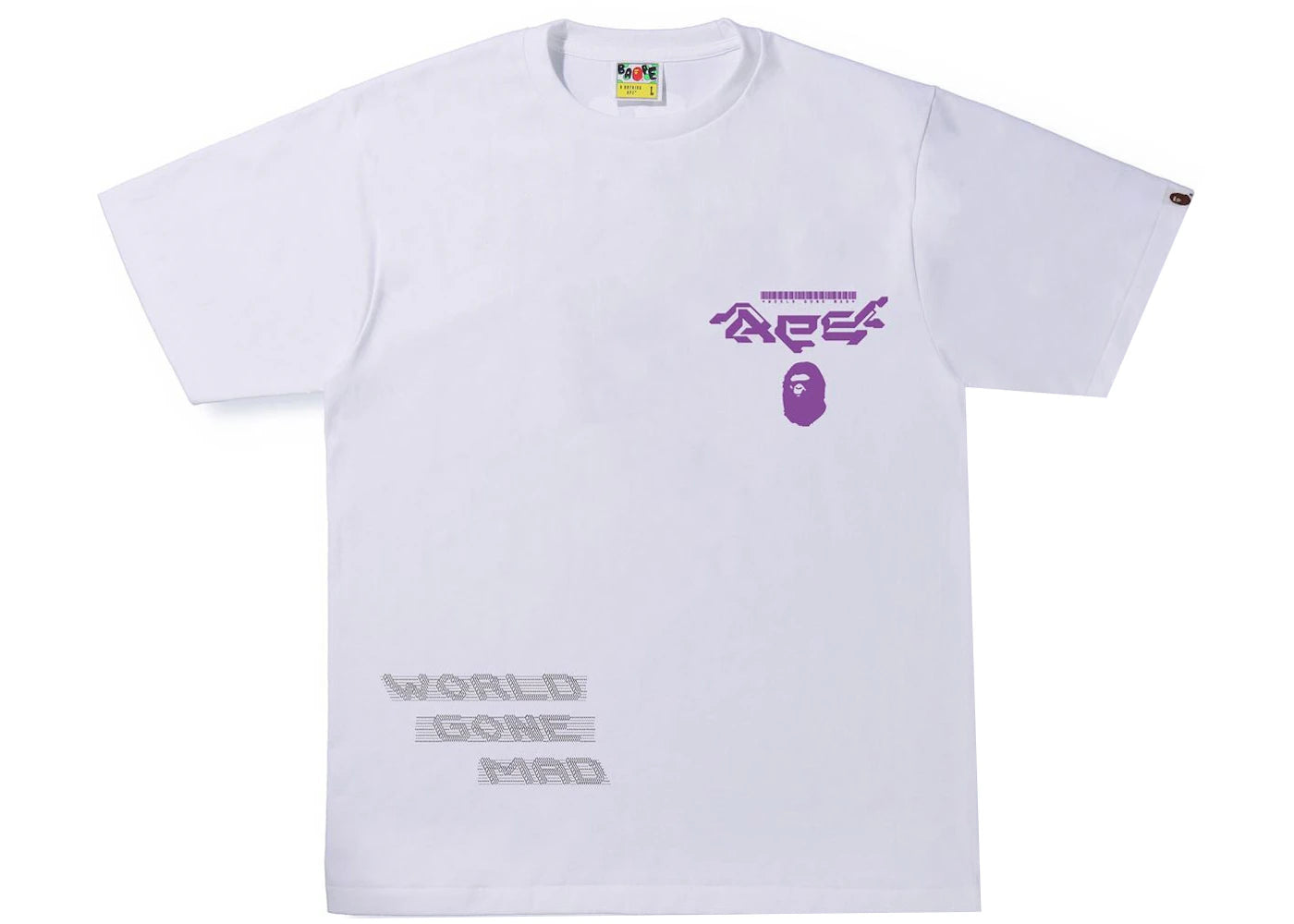 BAPE Multi Logo 1 Tee White