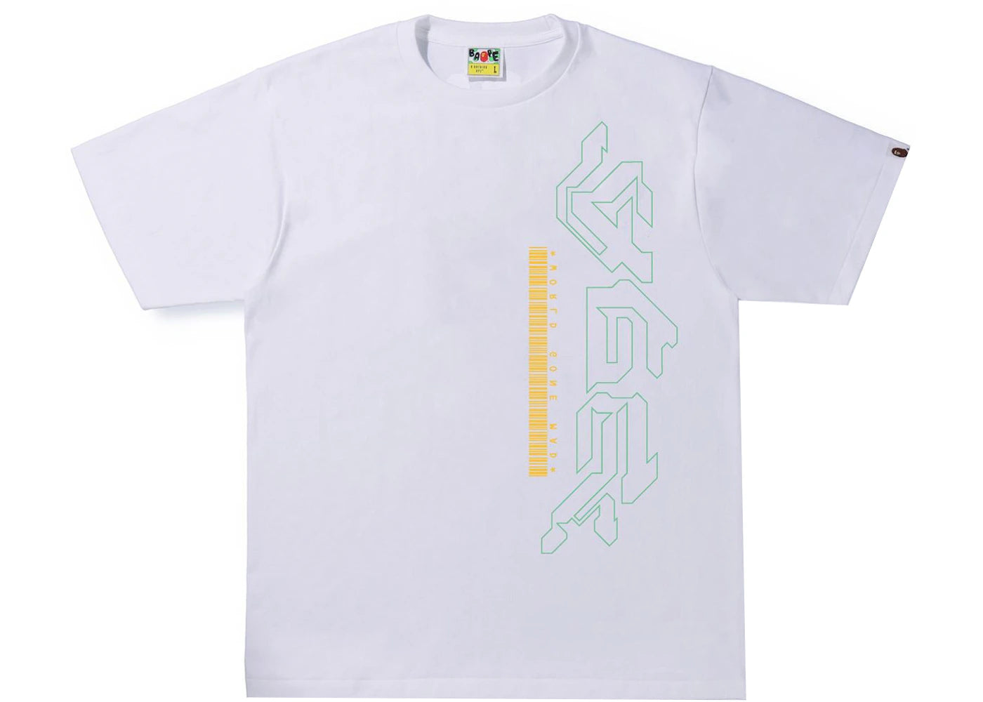 BAPE Multi Logo 2 Tee White