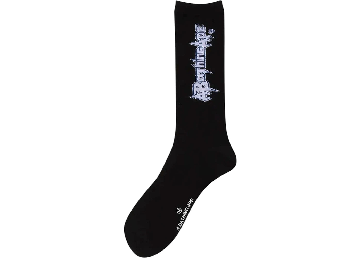 BAPE Multi Logo Long Socks Black